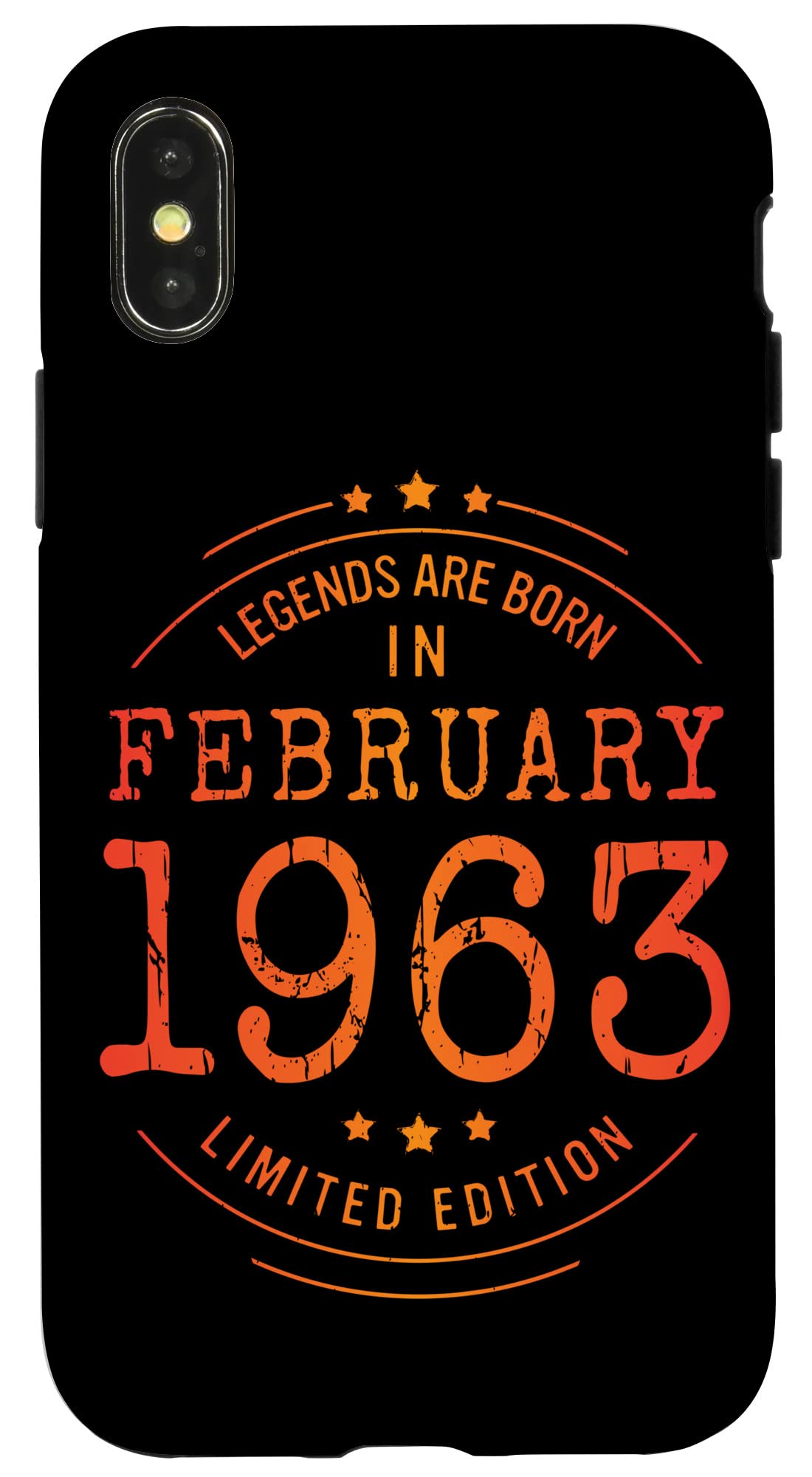 iPhone X/XS 誕生日 February 1963 年限定ギフト中古グランジヴィンテージ Limited 9月 Edition スマホケース