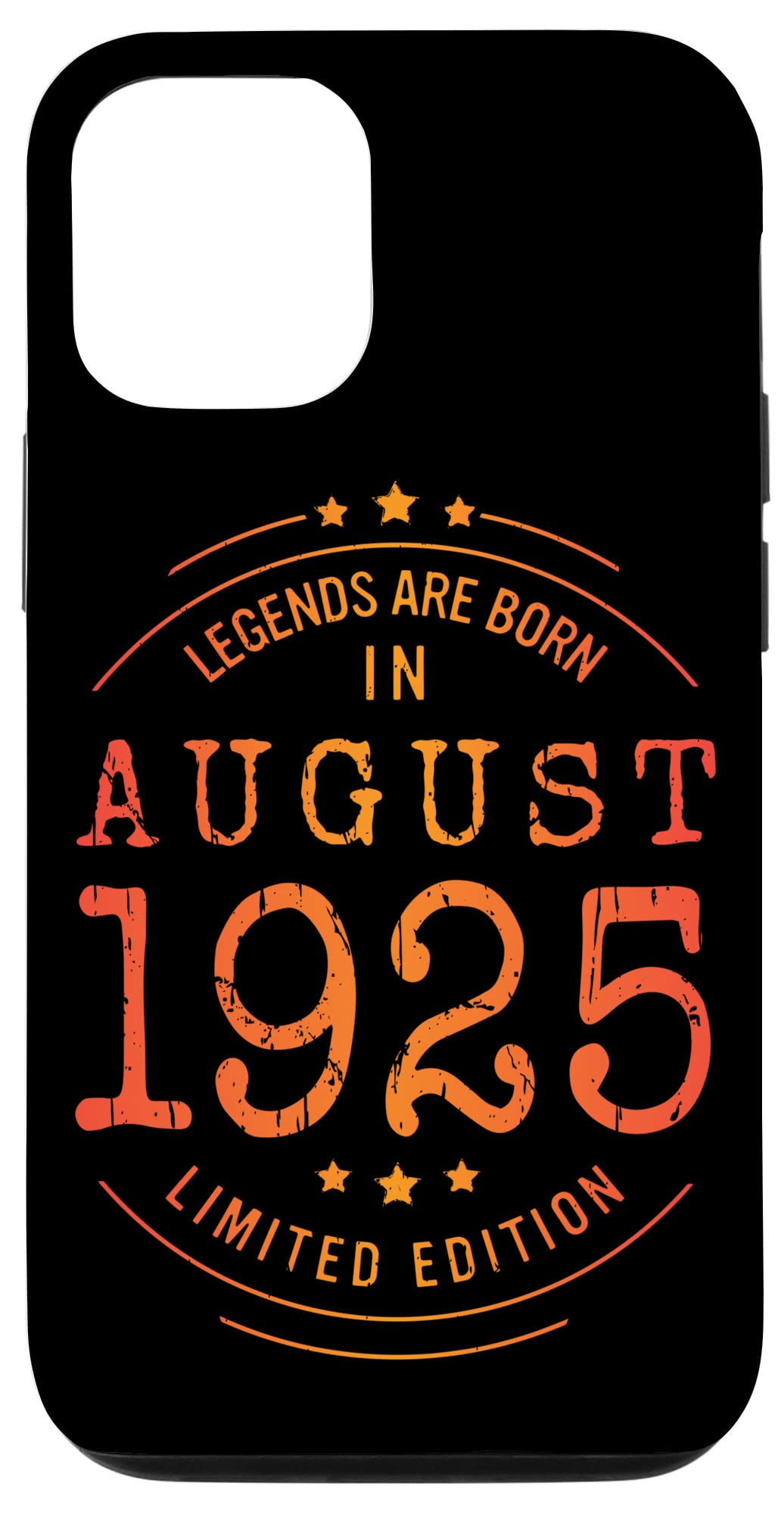 iPhone 12/12 Pro 誕生日 8月 August 1925 年限定ギフト中古グランジヴィンテージ Limited Used Edition スマホケース