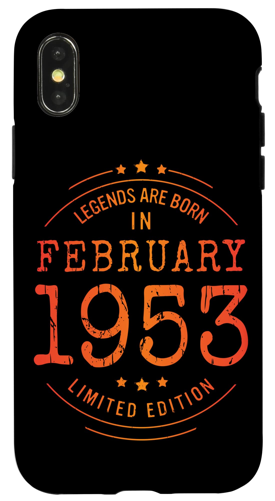 iPhone X/XS 誕生日 February 1953 年限定ギフト中古グランジヴィンテージ Limited 9月 Edition スマホケース