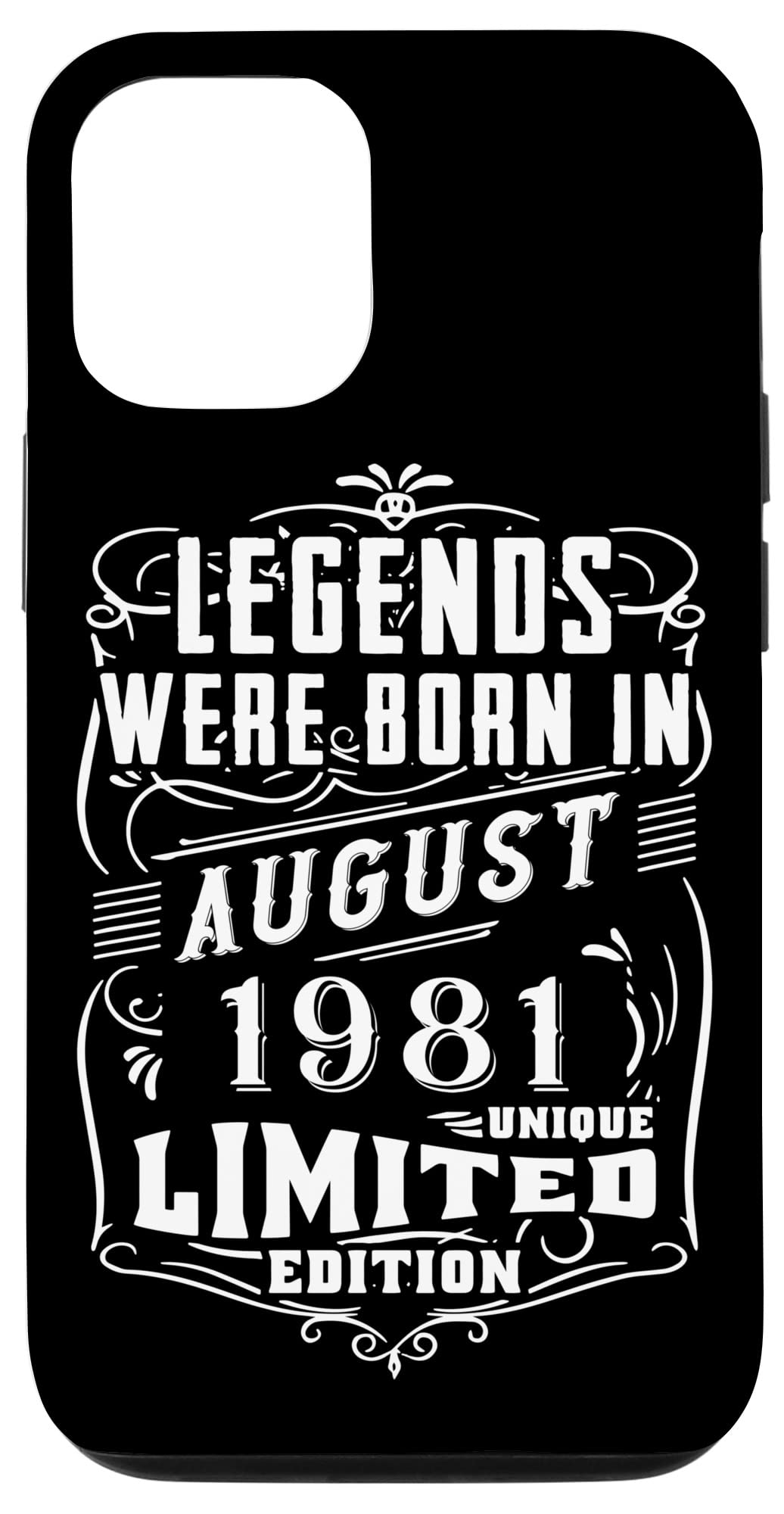 iPhone 12/12 Pro 誕生日 August 1981 年限定ギフト中古グランジヴィンテージ Limited Edition Legend スマホケース