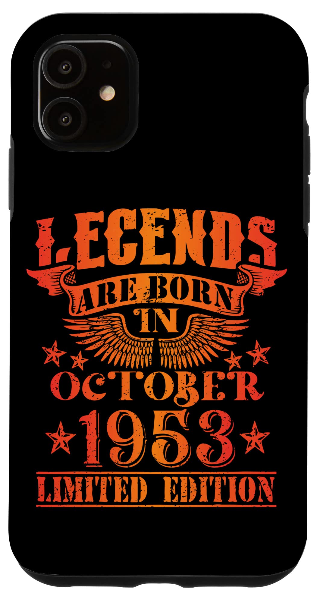 iPhone 11 誕生日 October 1953 年限定ギフト中古グランジヴィンテージ Limited 9月 Edition スマホケース