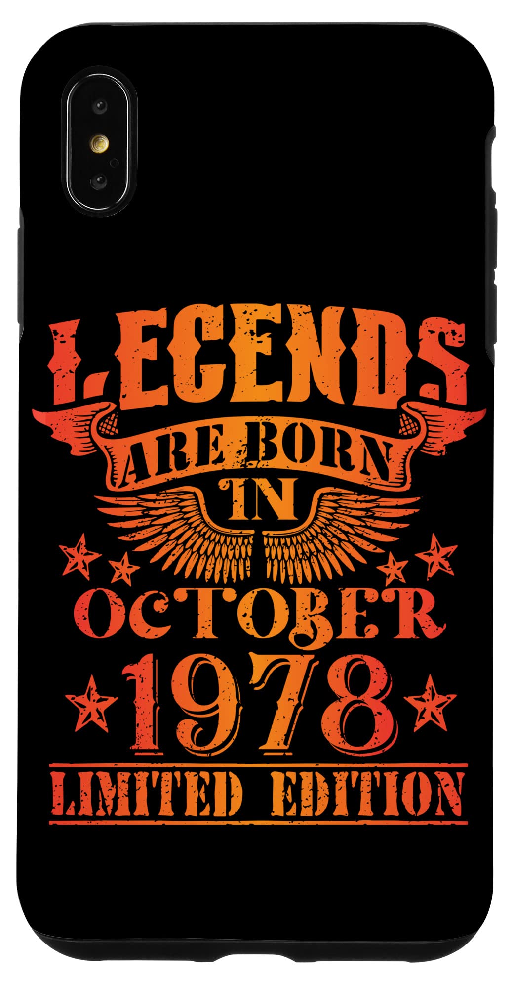 iPhone XS Max 誕生日 October 1978 年限定ギフト中古グランジヴィンテージ Limited 9月 Edition スマホケース