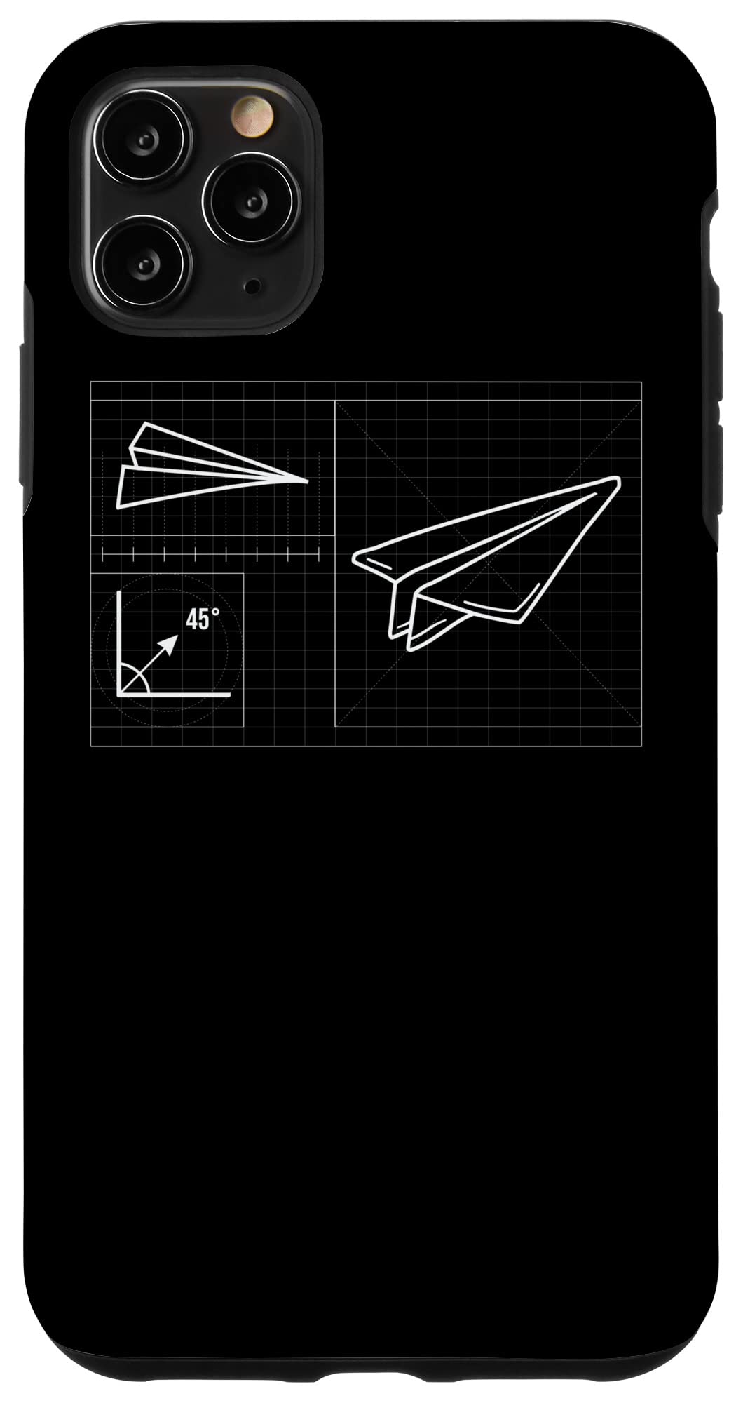 iPhone 11 Pro Max 紙飛行機、紙飛行機 スマホケース