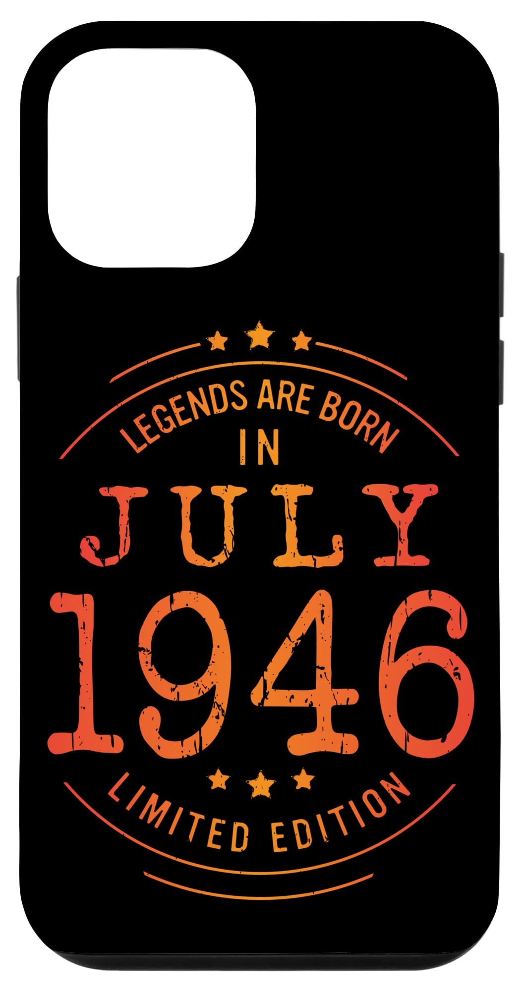 iPhone 12 mini 誕生日 July 1946 年限定ギフト中古グランジヴィンテージ Limited Edition Legend スマホケース