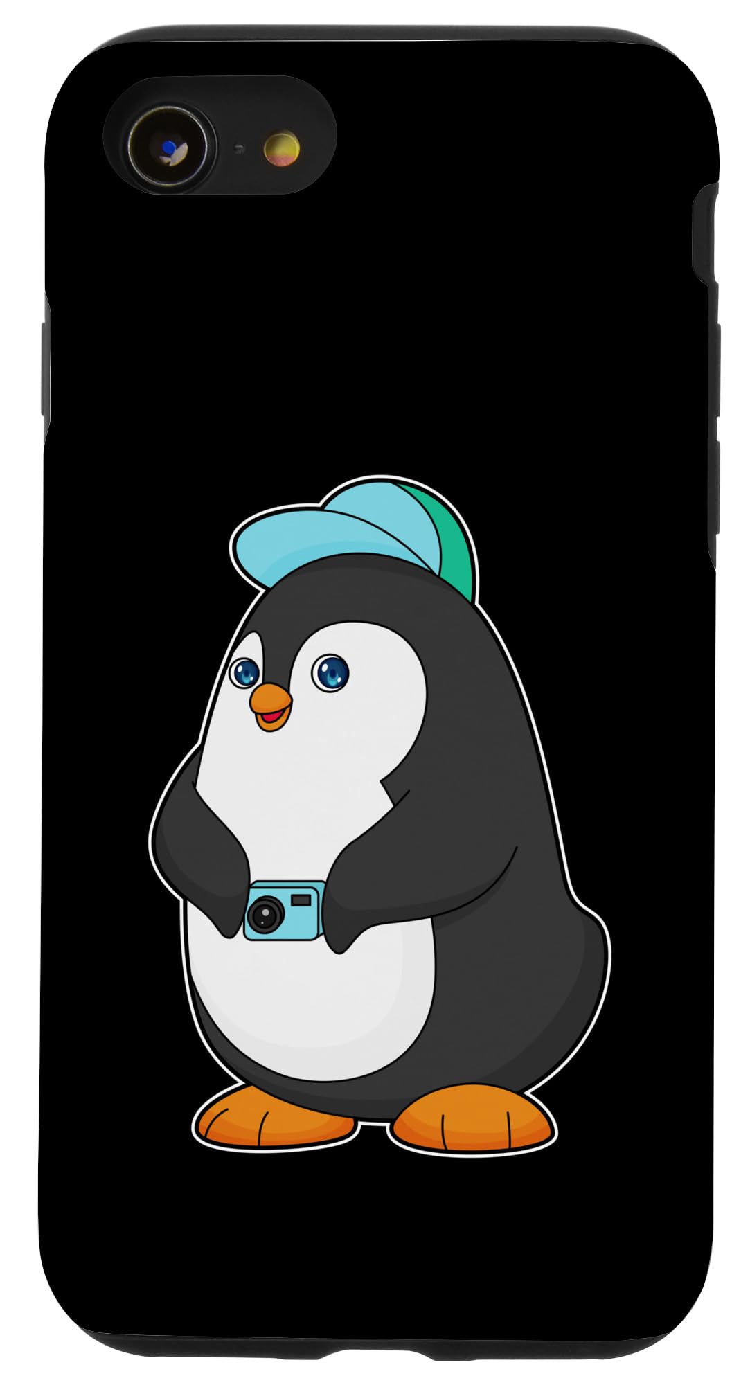 iPhone SE (2020) / 7 / 8 ペンギン カメ 写真家 スマホケース