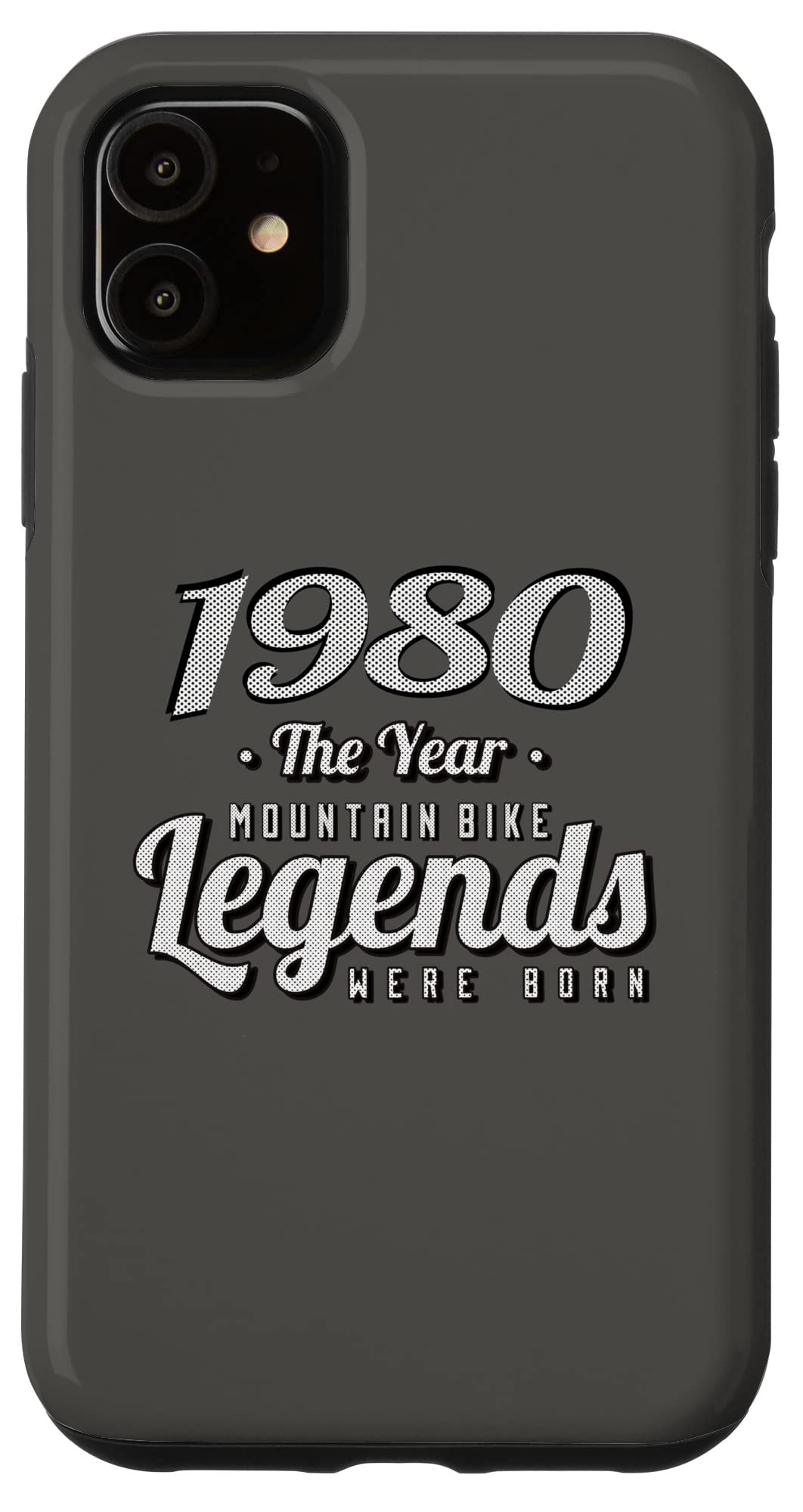iPhone 11 MTB 自転車 マウンテンバイク ビンテージ 1980 年生まれの誕生日自転車 スマホケース
