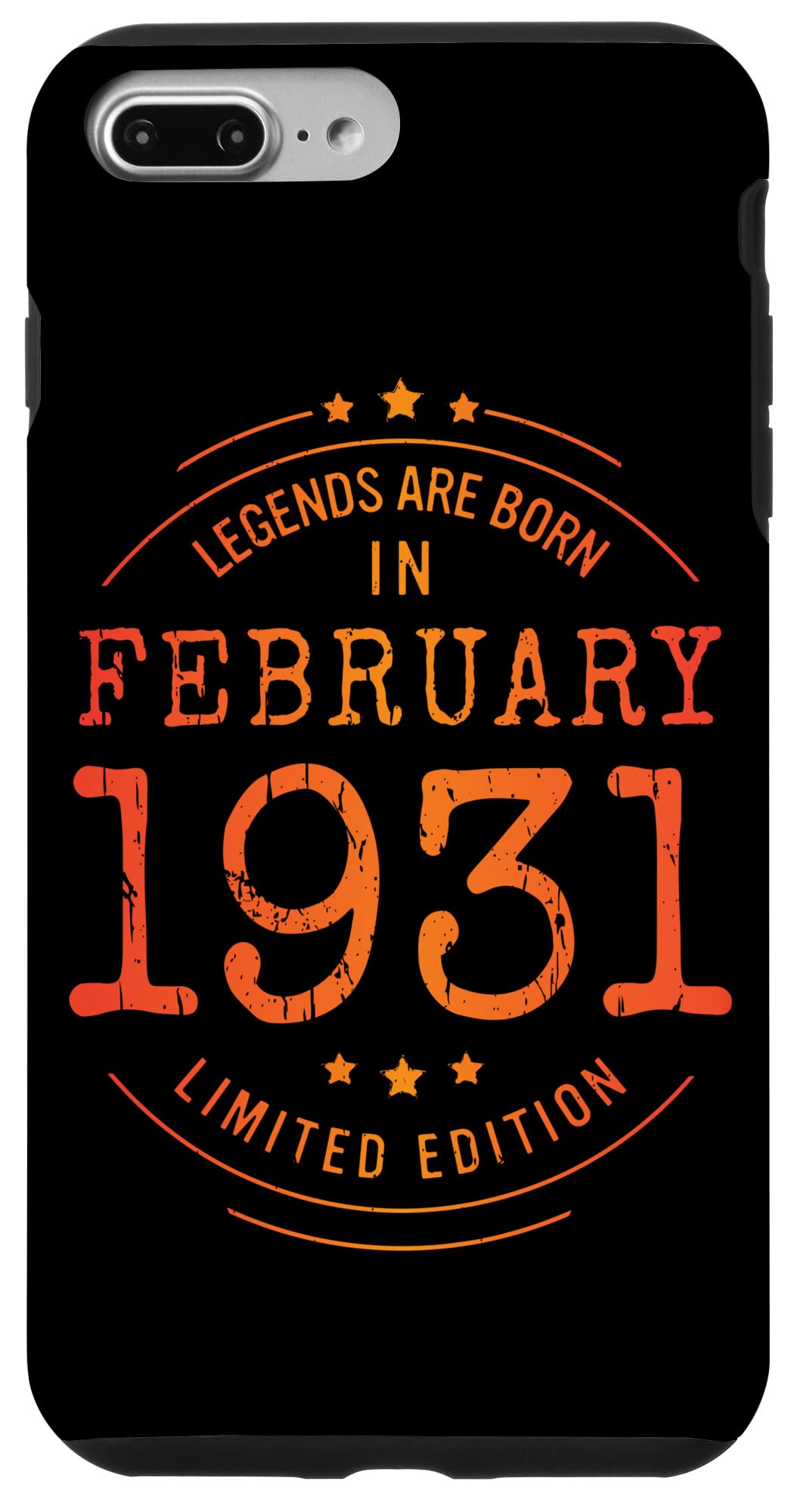 iPhone 7 Plus/8 Plus 誕生日 February 1931 年限定ギフト中古グランジヴィンテージ Limited 9月 Edition スマホケース