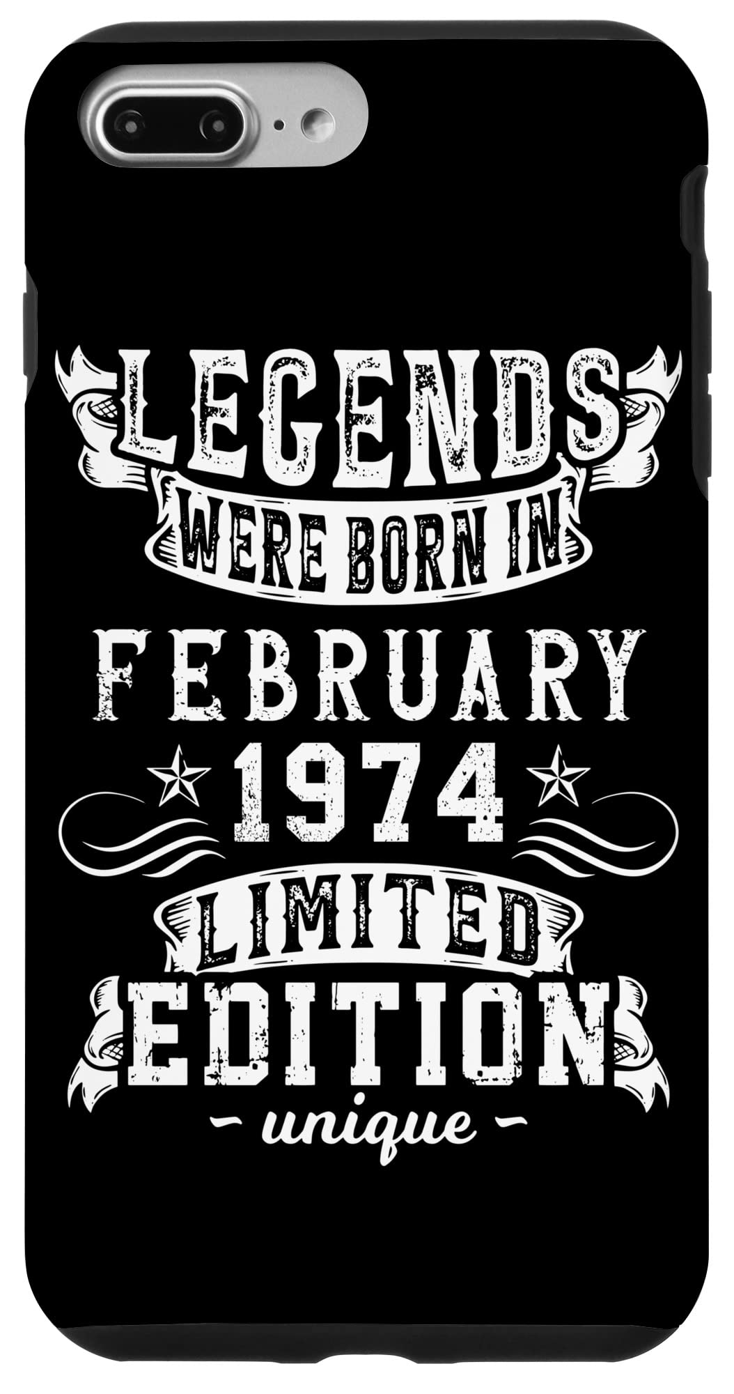 iPhone 7 Plus/8 Plus 誕生日 February 1974 年限定ギフト中古グランジヴィンテージ Limited 9月 Edition スマホケース