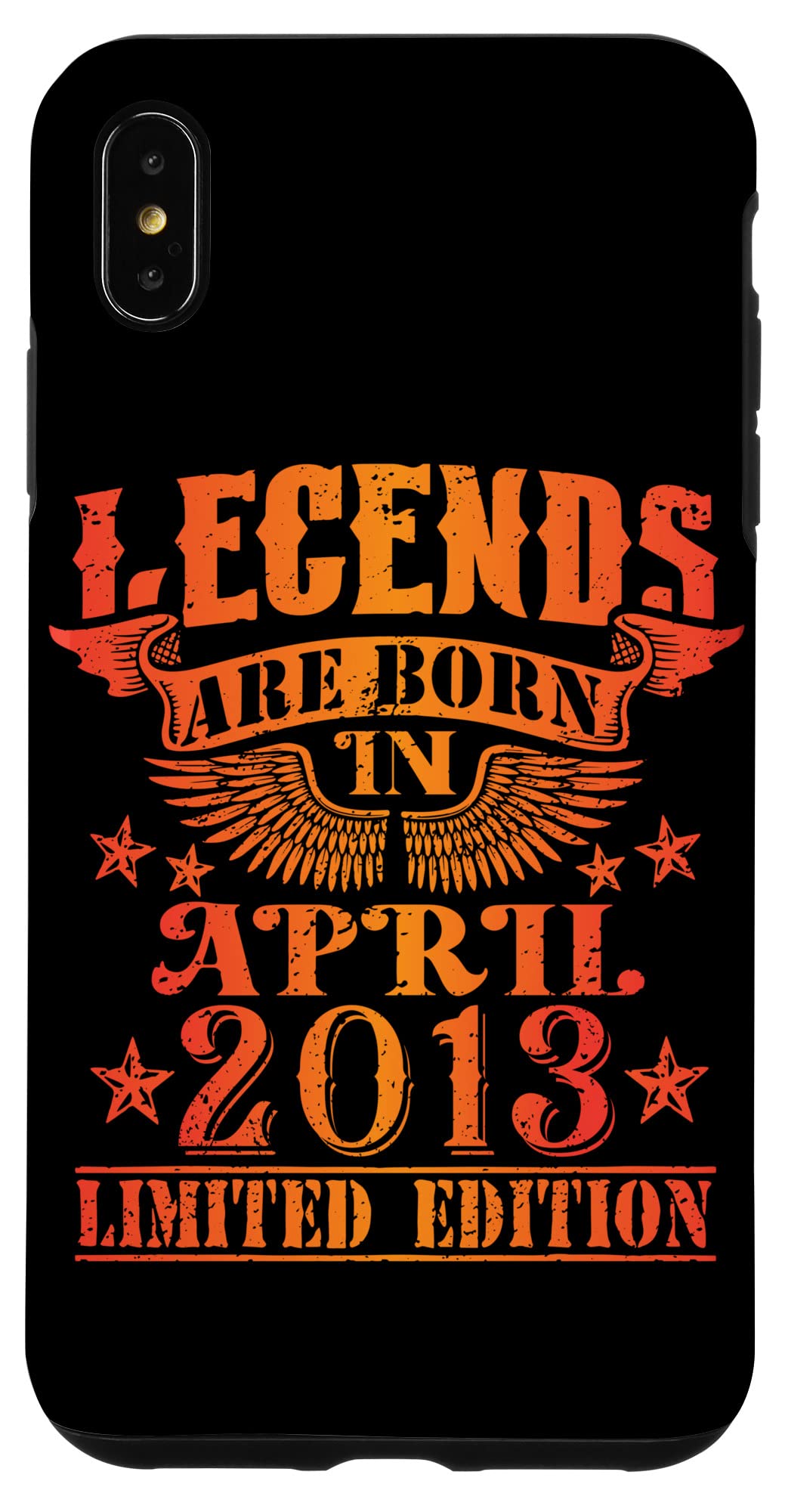 iPhone XS Max 誕生日 April 2013 年限定ギフト中古グランジヴィンテージ Limited Edition スマホケース