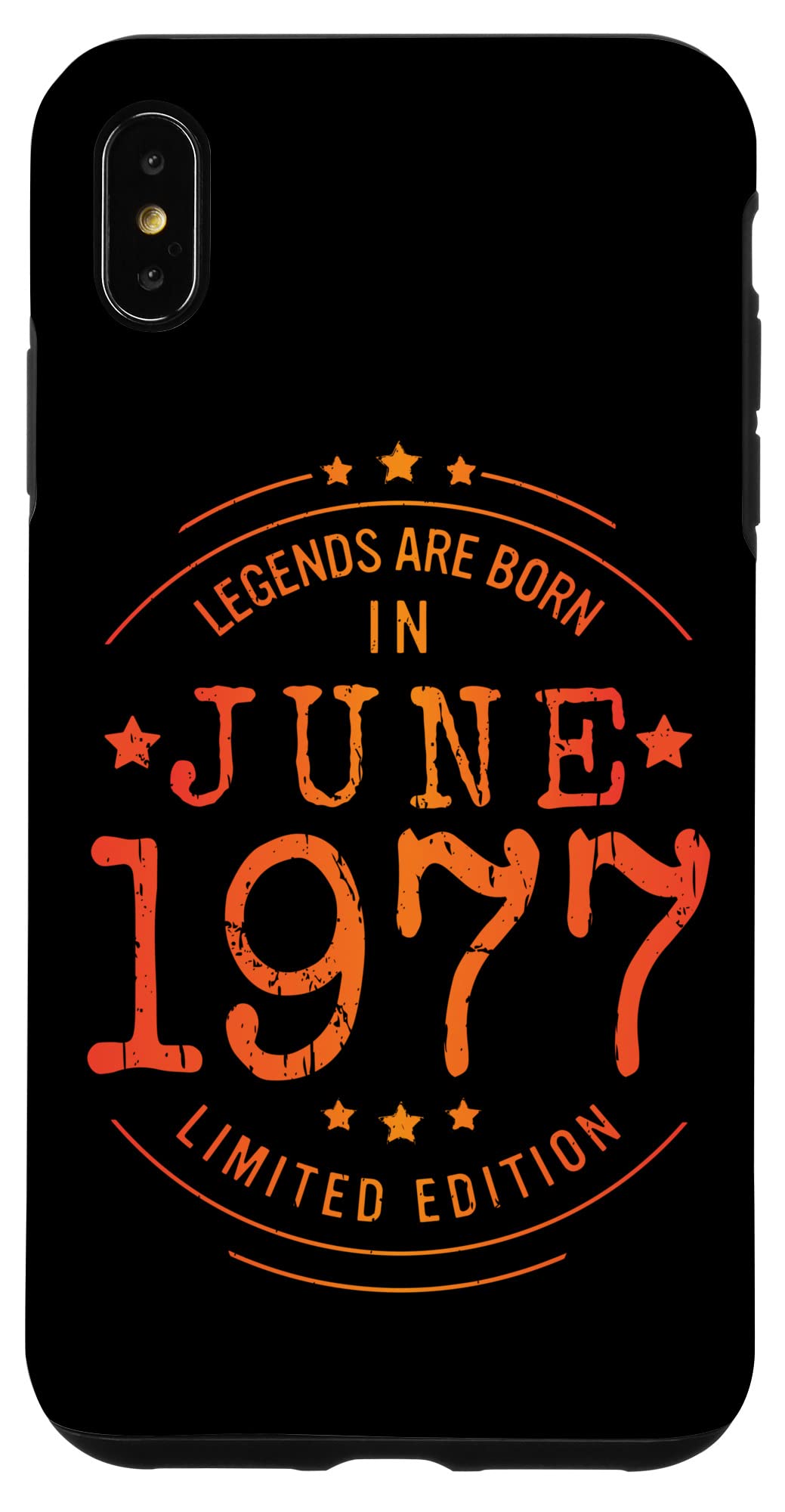 iPhone XS Max 誕生日 June 1977 年限定ギフト中古グランジヴィンテージ Limited Edition Legend スマホケース