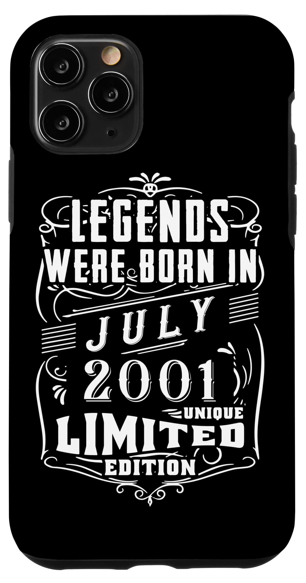 iPhone 11 Pro 誕生日 July 2001 年限定ギフト中古グランジヴィンテージ Limited Edition Legend スマホケース