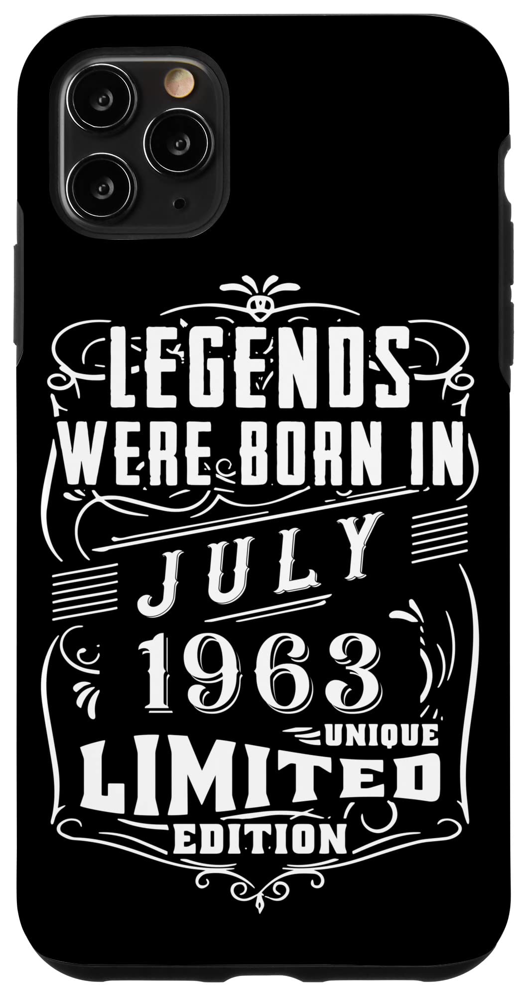 iPhone 11 Pro Max 誕生日 July 1963 年限定ギフト中古グランジヴィンテージ Limited Edition Legend スマホケース