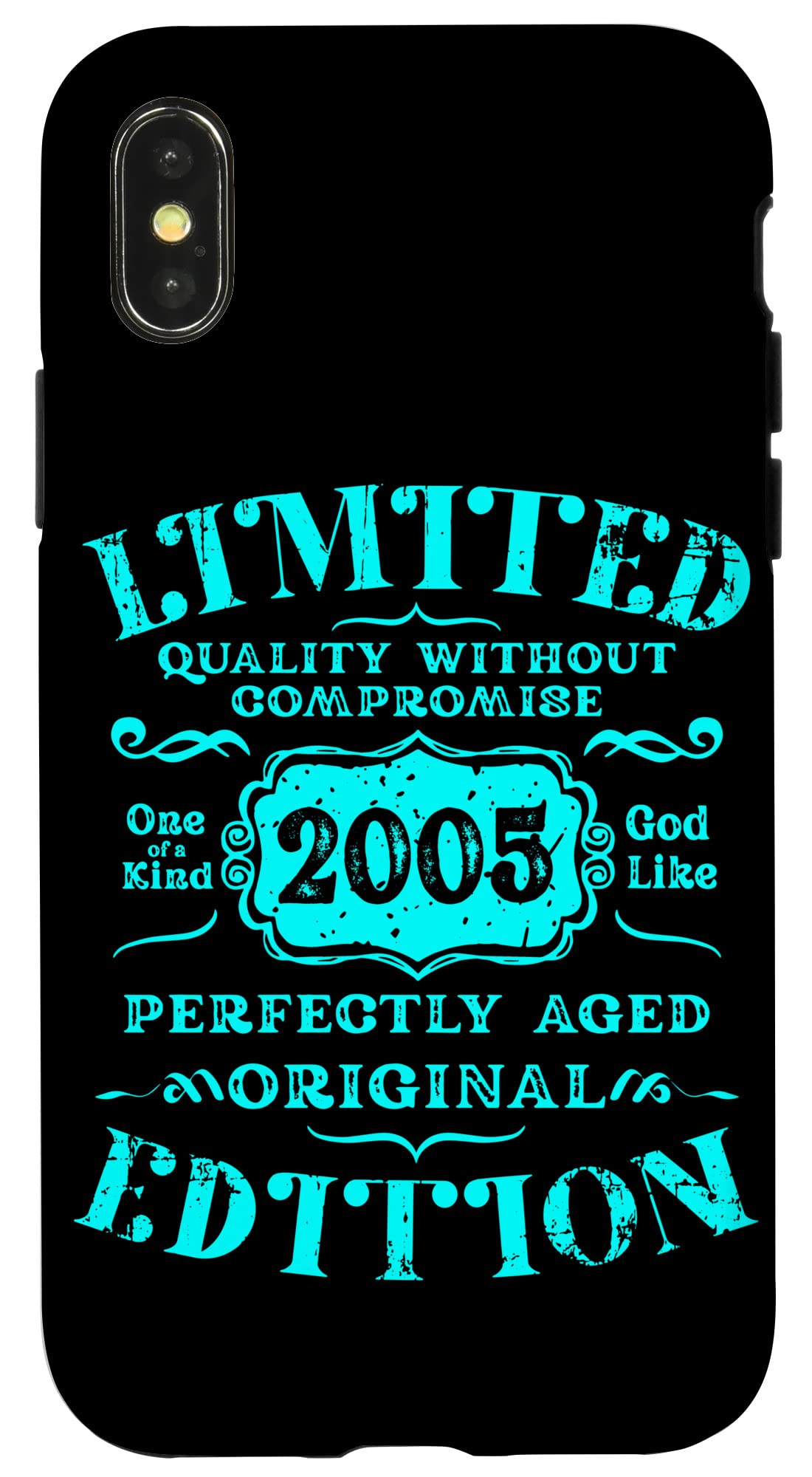 iPhone X/XS 誕生日 2005 年限定ギフト中古グランジヴィンテージ Limited Grunge Edition スマホケース