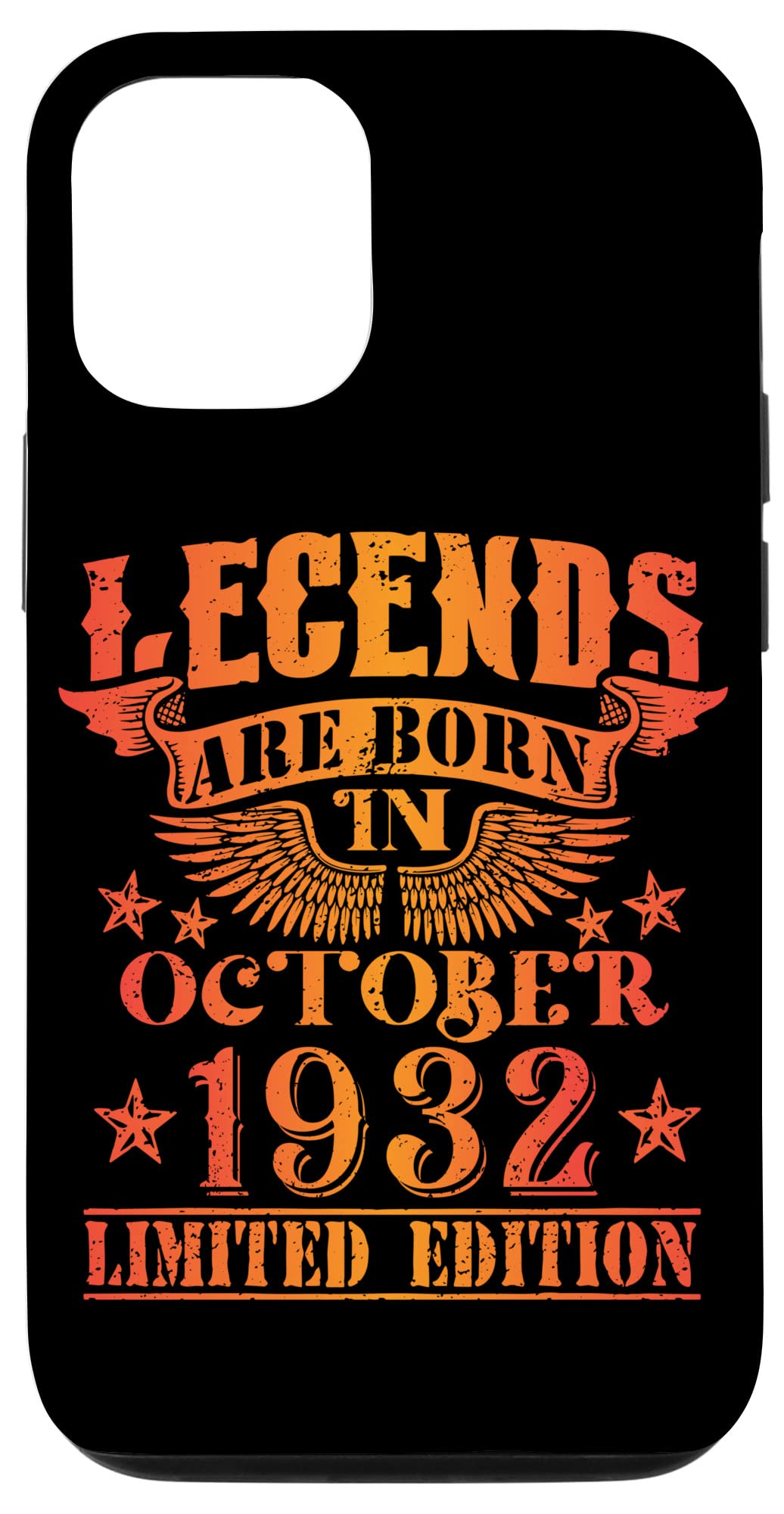 iPhone 12/12 Pro 誕生日 October 1932 年限定ギフト中古グランジヴィンテージ Limited 9月 Edition スマホケース