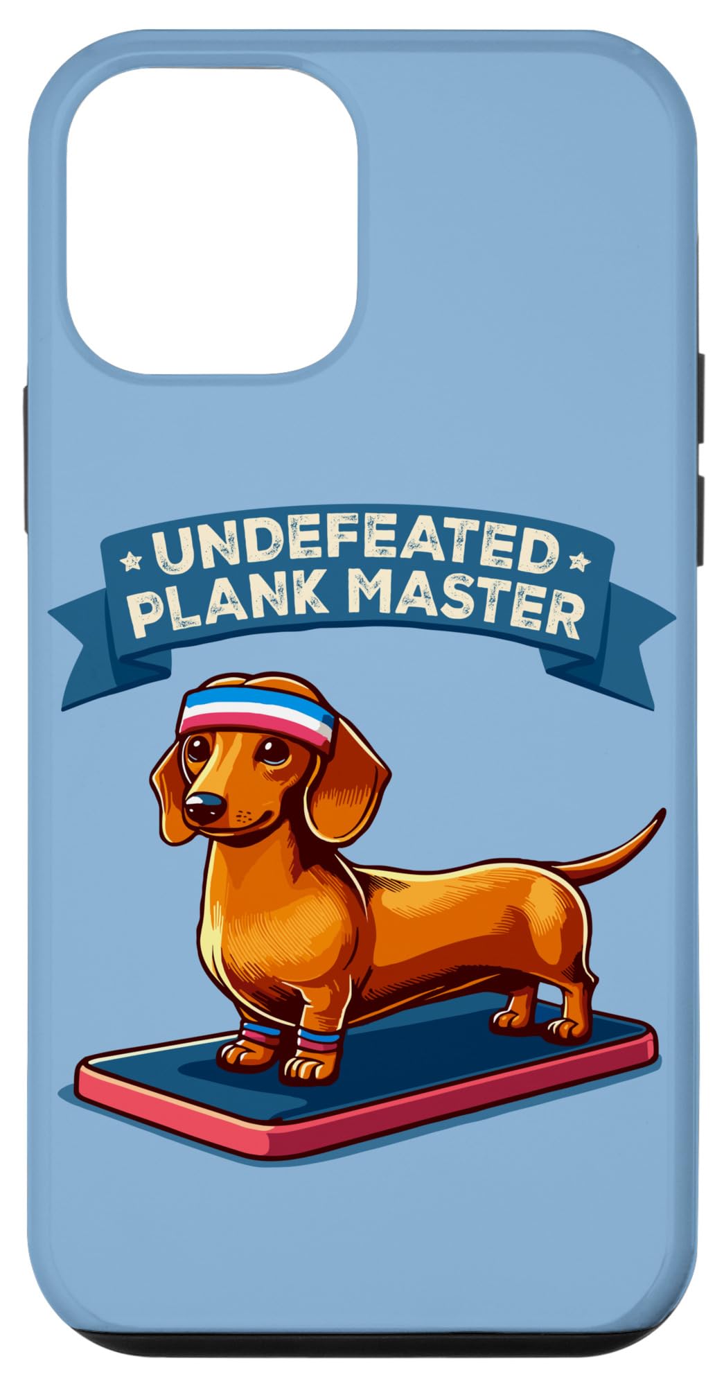 iPhone 12 mini Wiener ドッグワークアウト 無敗のプランクマスター スポーツ ダックスフンド スマホケース