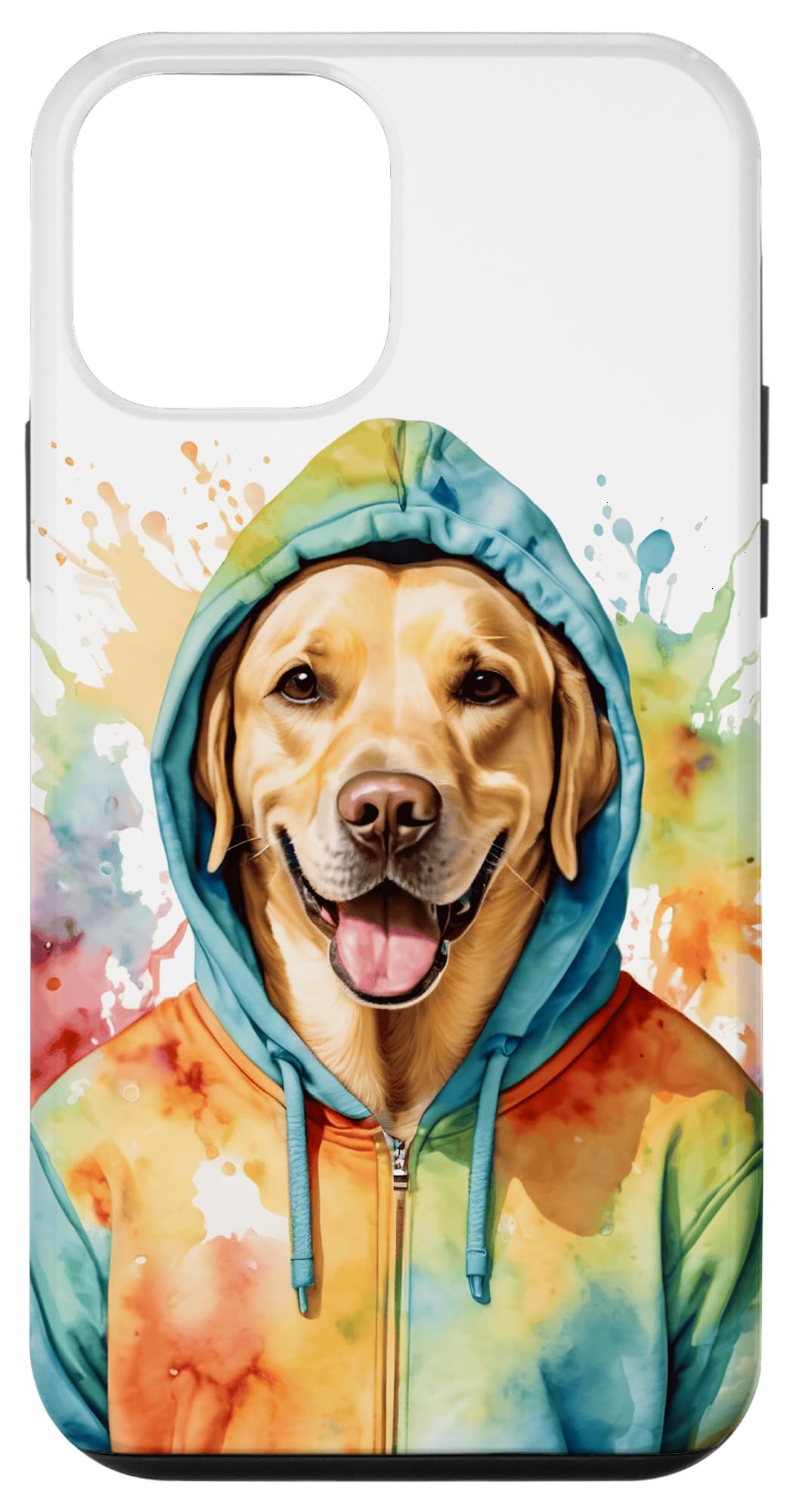 iPhone 12 mini ラブラドール・レトリバー、パーカー、犬、面白い、動物プリント スマホケース