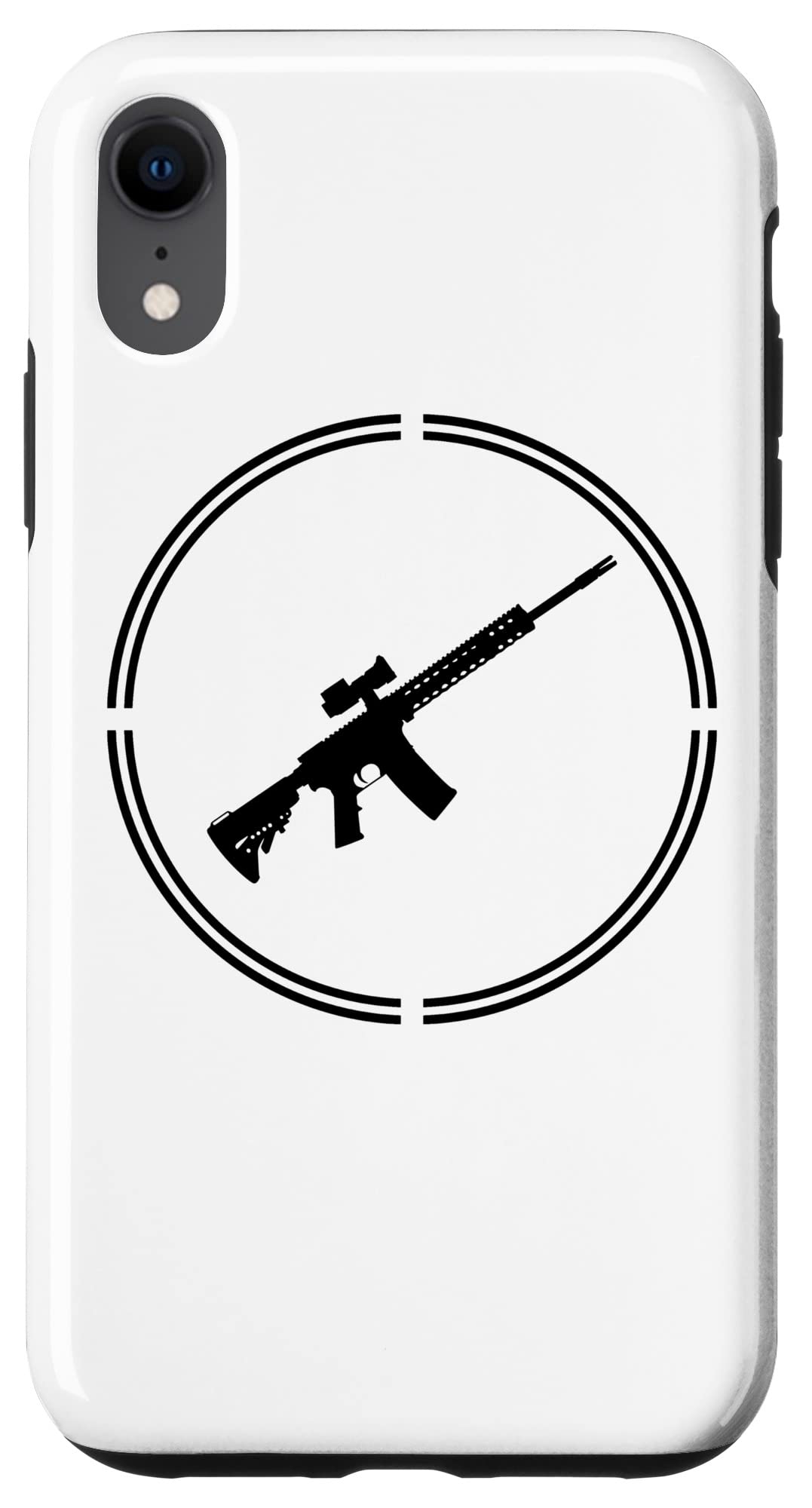 iPhone XR Rifles クロスヘア プロガン 銃器 リバタリアン リバティ アンキャップ スマホケース