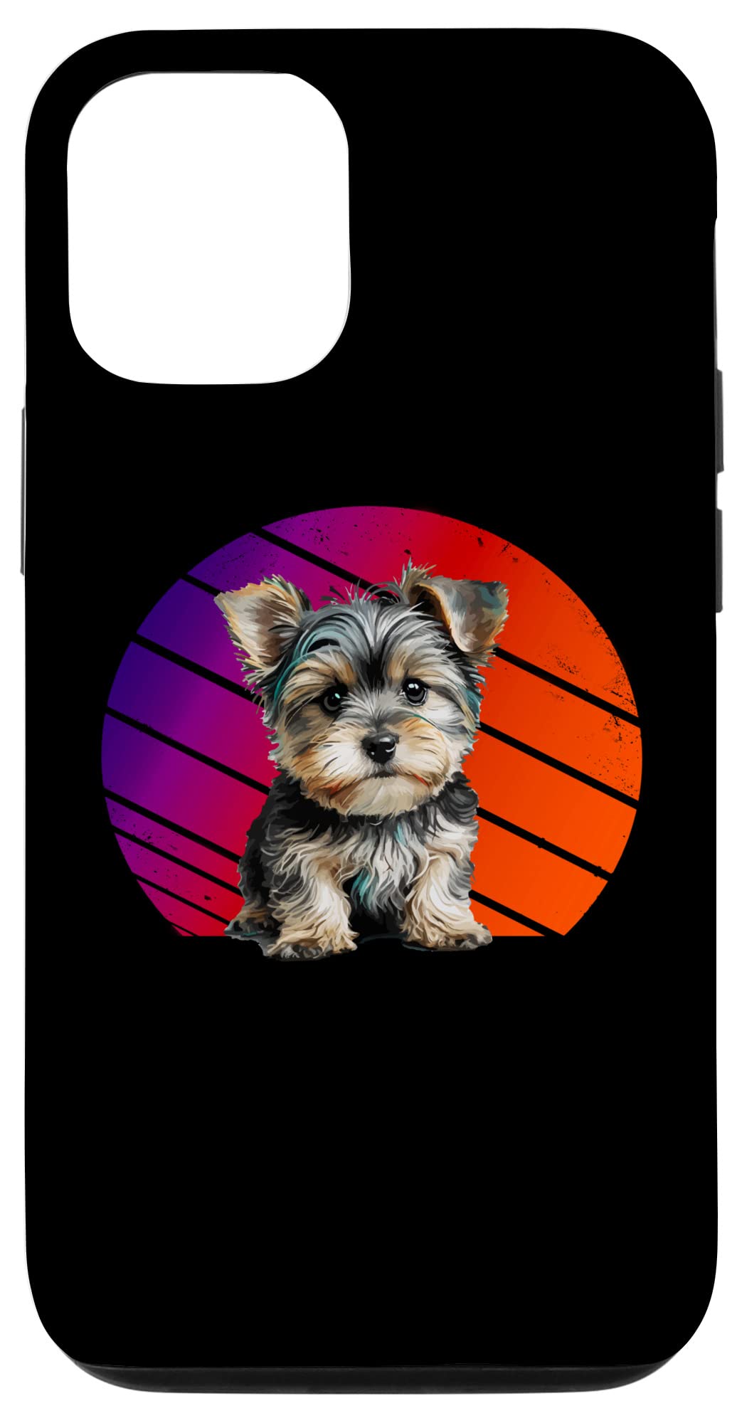iPhone 12/12 Pro ヨークシャーテリア犬 ポップアート 誇り高きヨーキー 犬好き オーナー スマホケース