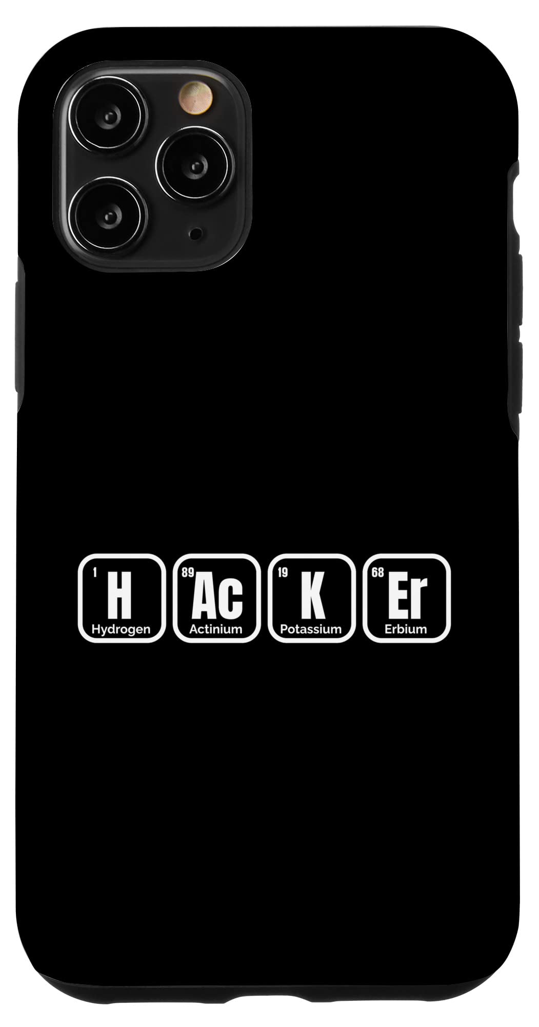 iPhone 11 Pro Hacker 元素周期表 フィッシング スニッファー ハッカー スマホケース
