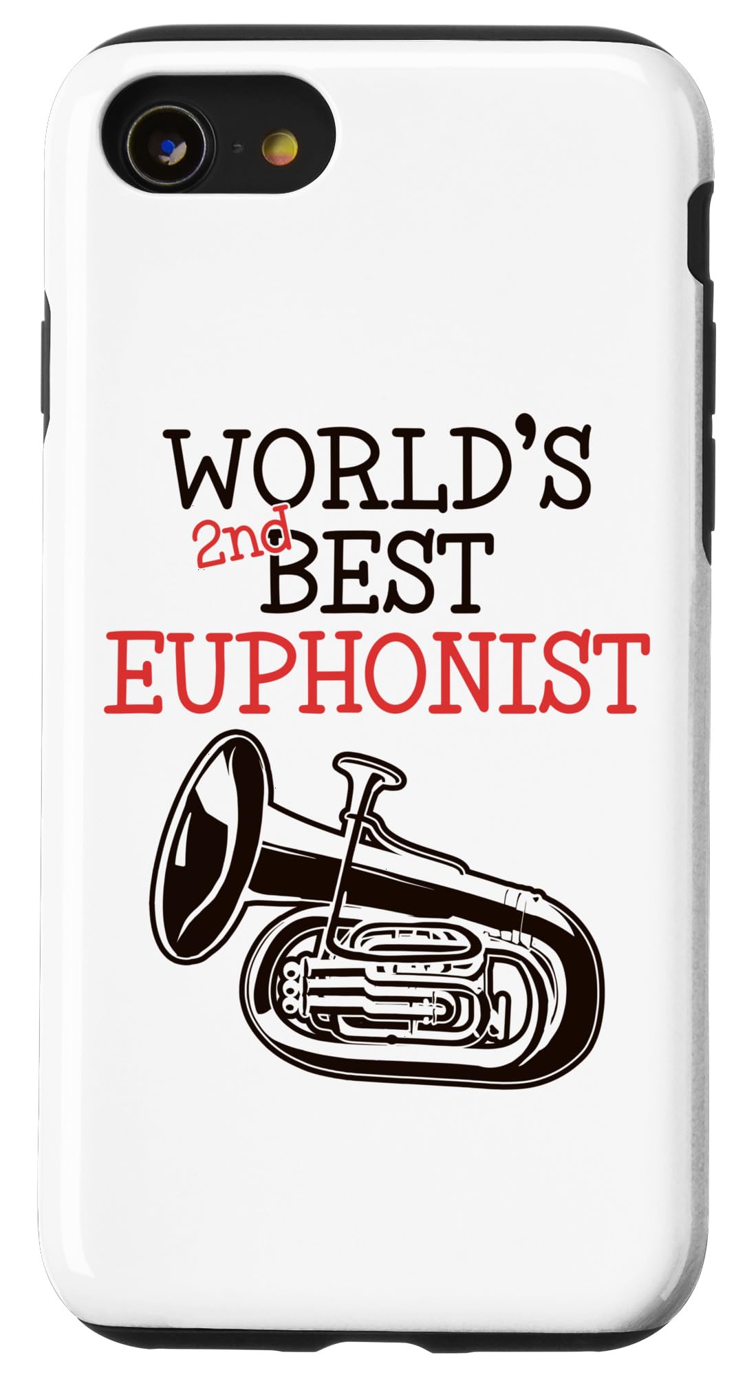 iPhone SE (2020) / 7 / 8 World's Second Best ユーフォニスト楽器 ユーフォニスト ユーフォニウム スマホケース
