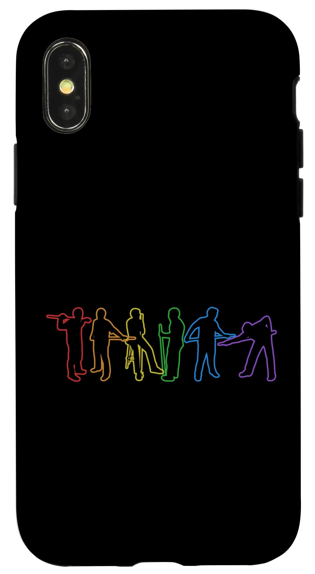 iPhone X/XS ビリヤード LGBT レインボープールテーブル スマホケース