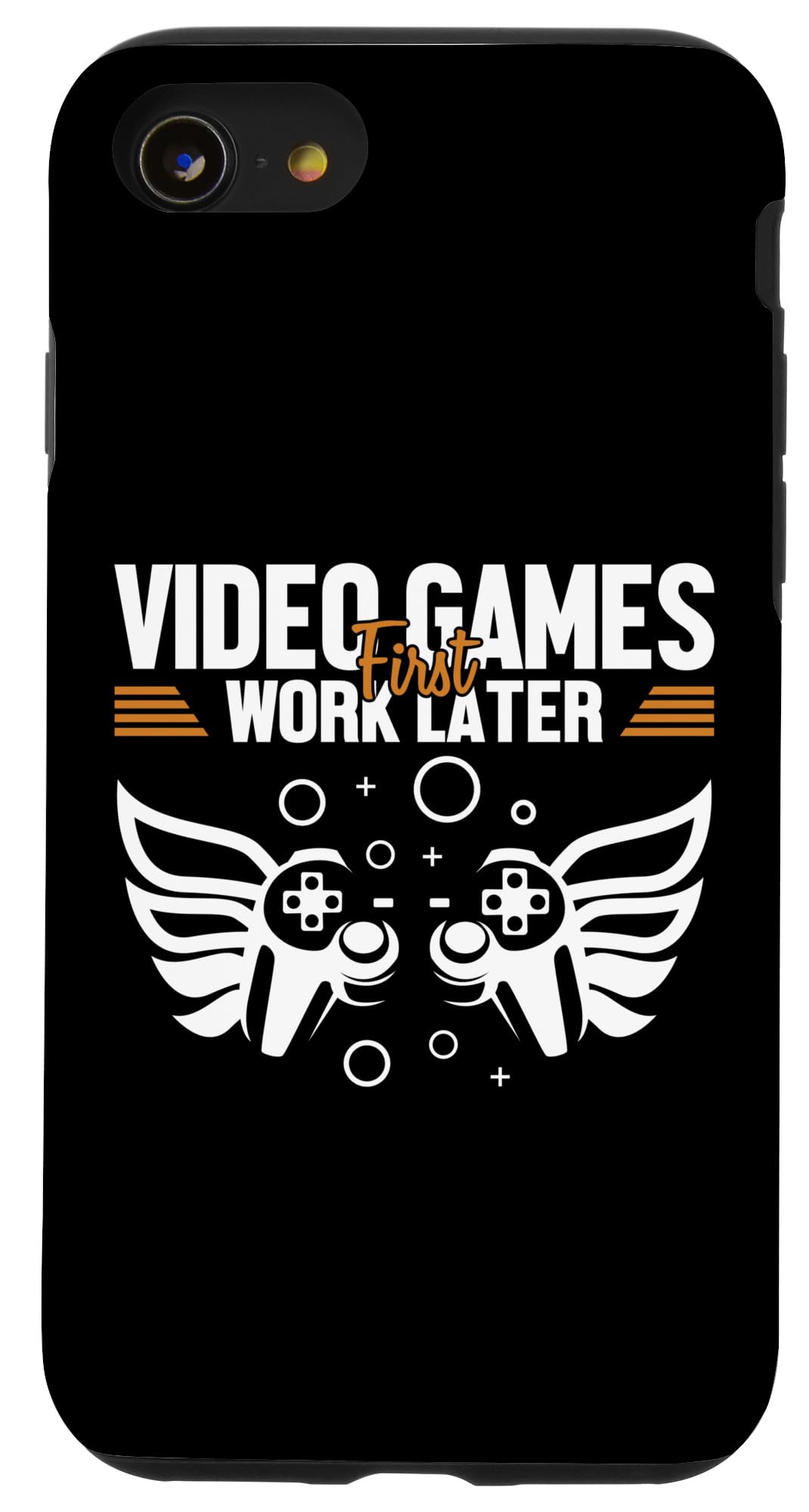 iPhone SE (2020) / 7 / 8 Video Games First Work Later コンソール ビデオゲーム愛好家 ゲーマー スマホケース
