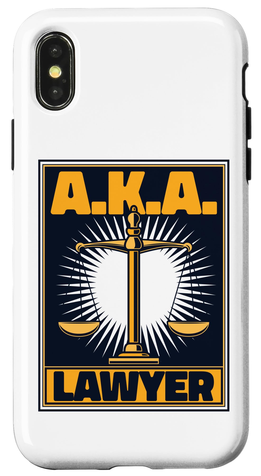 iPhone X/XS A.K.A. 弁護士 法律顧問 弁護士 一般弁護士 スマホケース