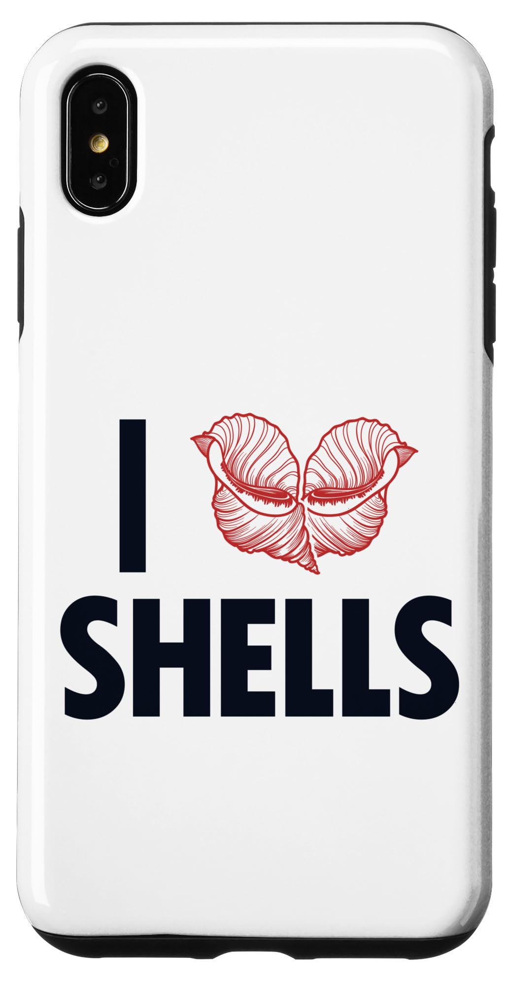 iPhone XS Max I love Shells シェルシェルシェルバッグ ハンター 貝殻コレクション スマホケース