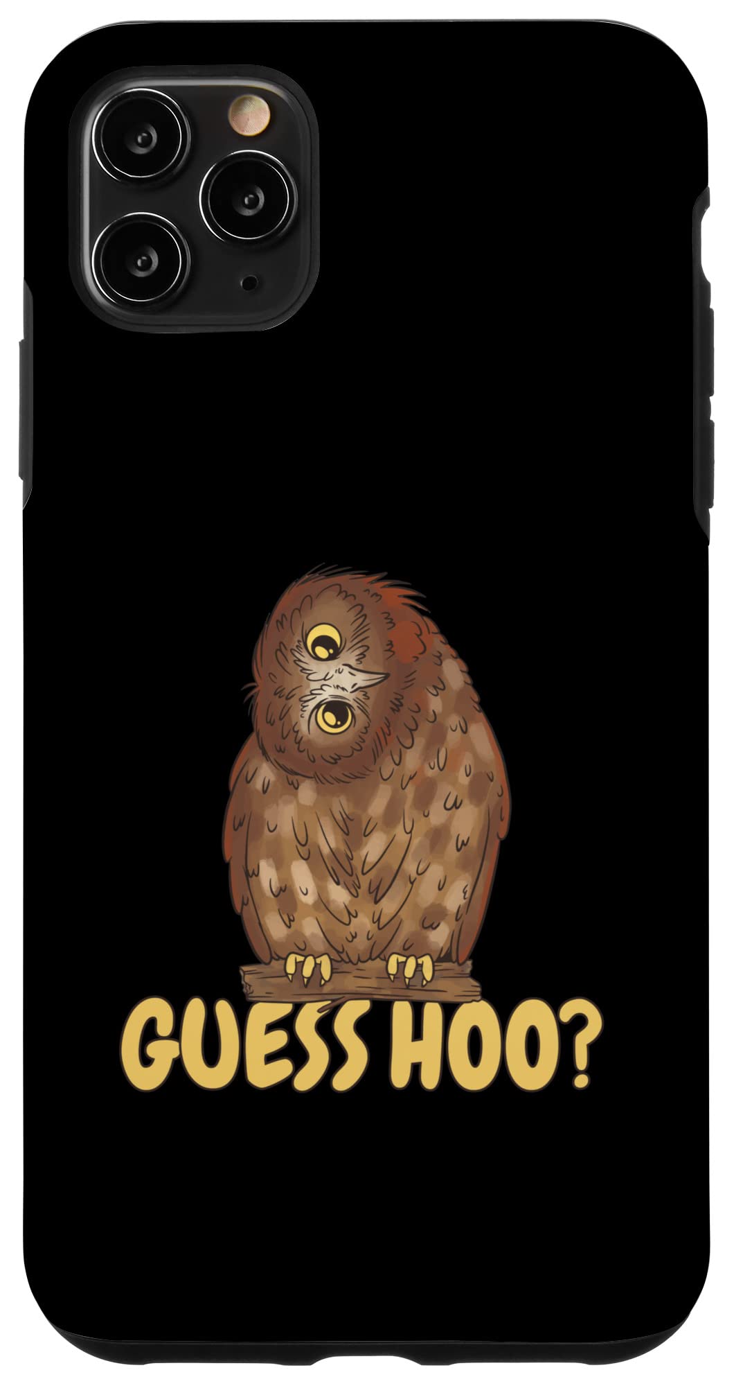 iPhone 11 Pro Max Guess Hoo おかしなフクロウのゲス・フー スマホケース