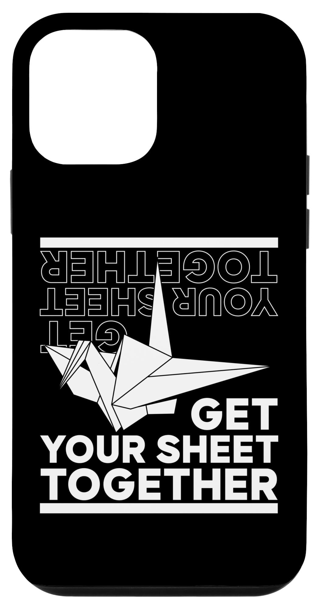 iPhone 12 mini Get Your Sheet Together ペーパークレーン 折畳み フクロウ 折り紙 スマホケース