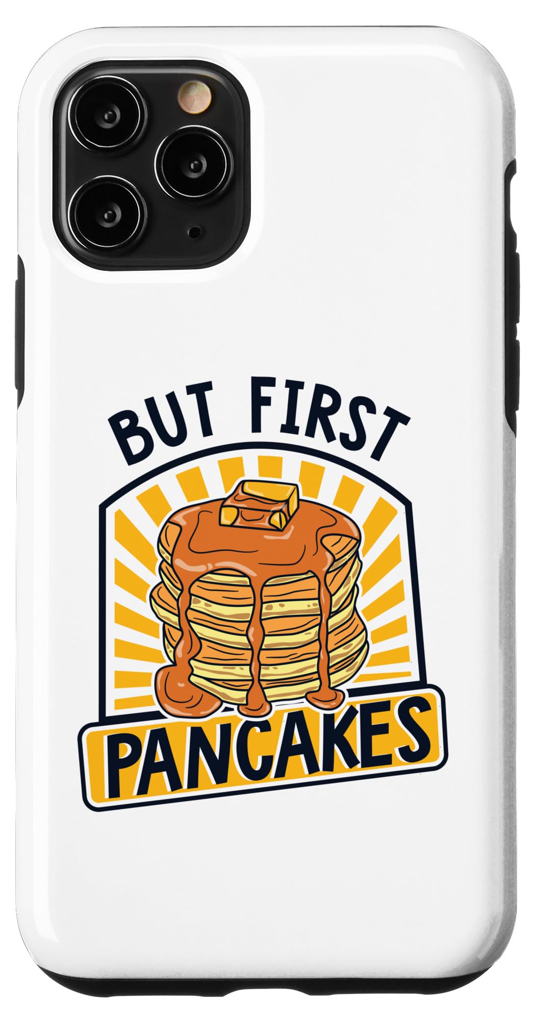 iPhone 11 Pro But First Pancakes レシピ グリドルケーキ 恋人 パンケーキメーカー スマホケース