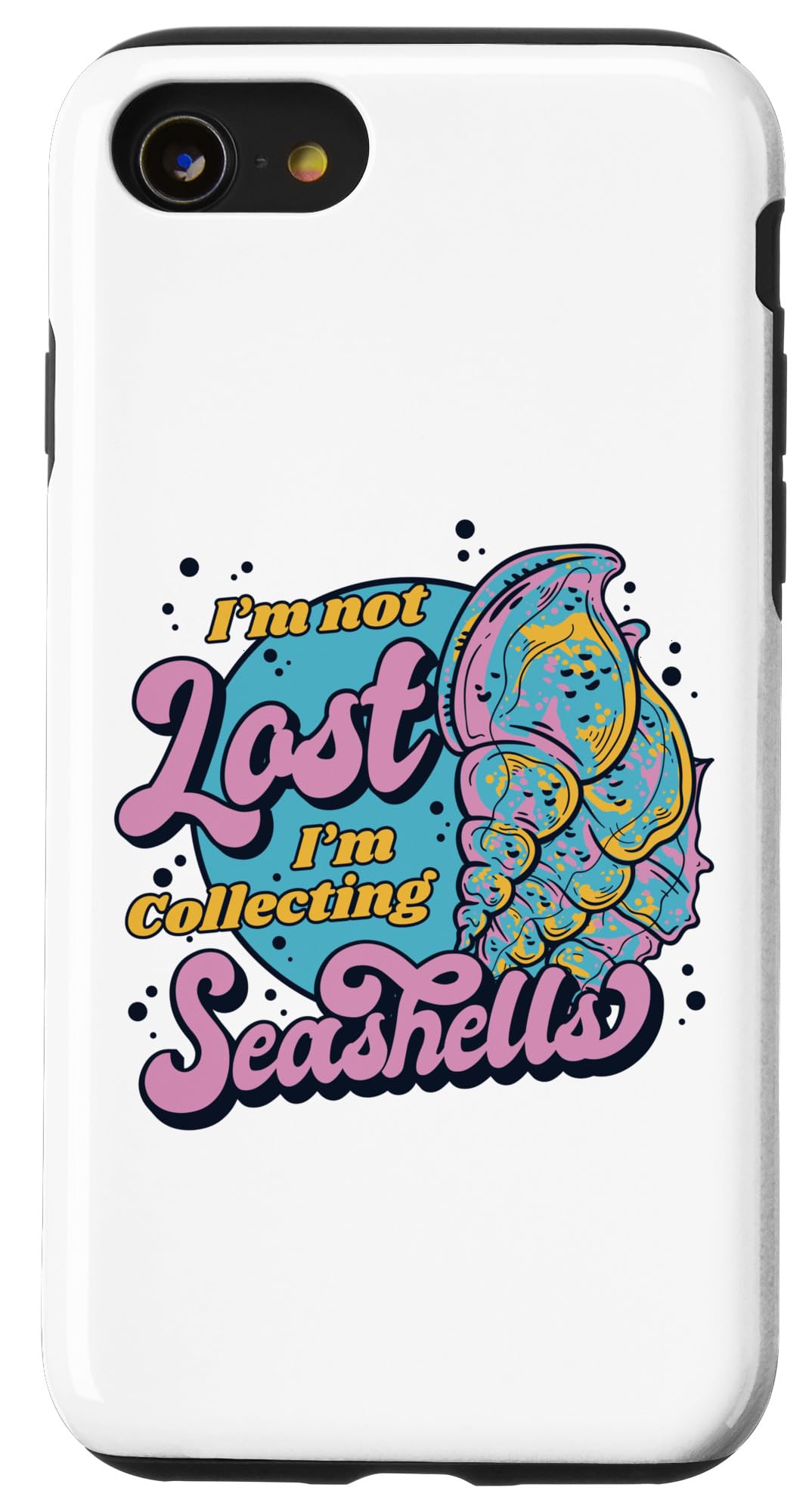 iPhone SE (2020) / 7 / 8 I'm Not Lost I'm Collecting 貝殻 貝殻コレクション スマホケース