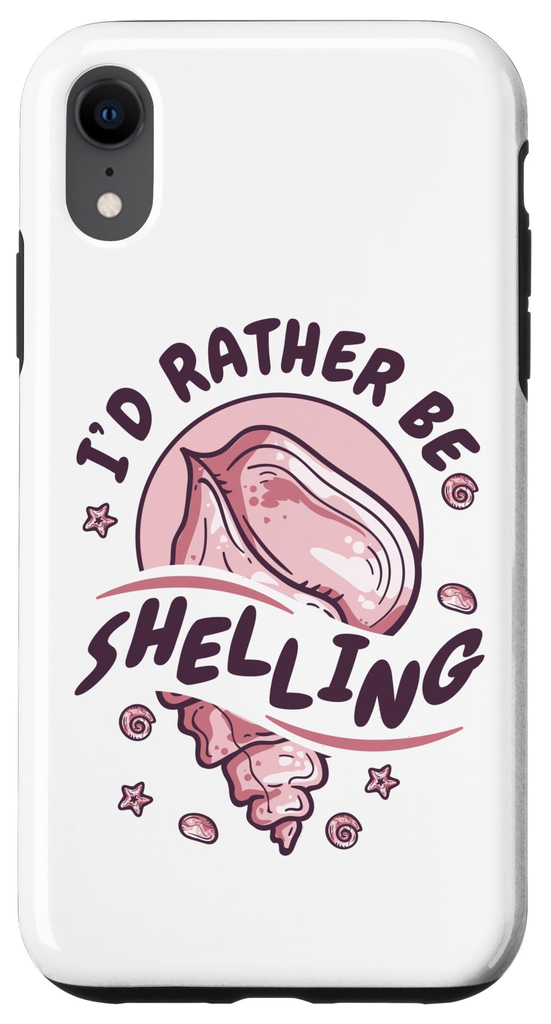 iPhone XR I'd Rather Be Shelling Shell Bivalvia 貝殻コレクション スマホケース
