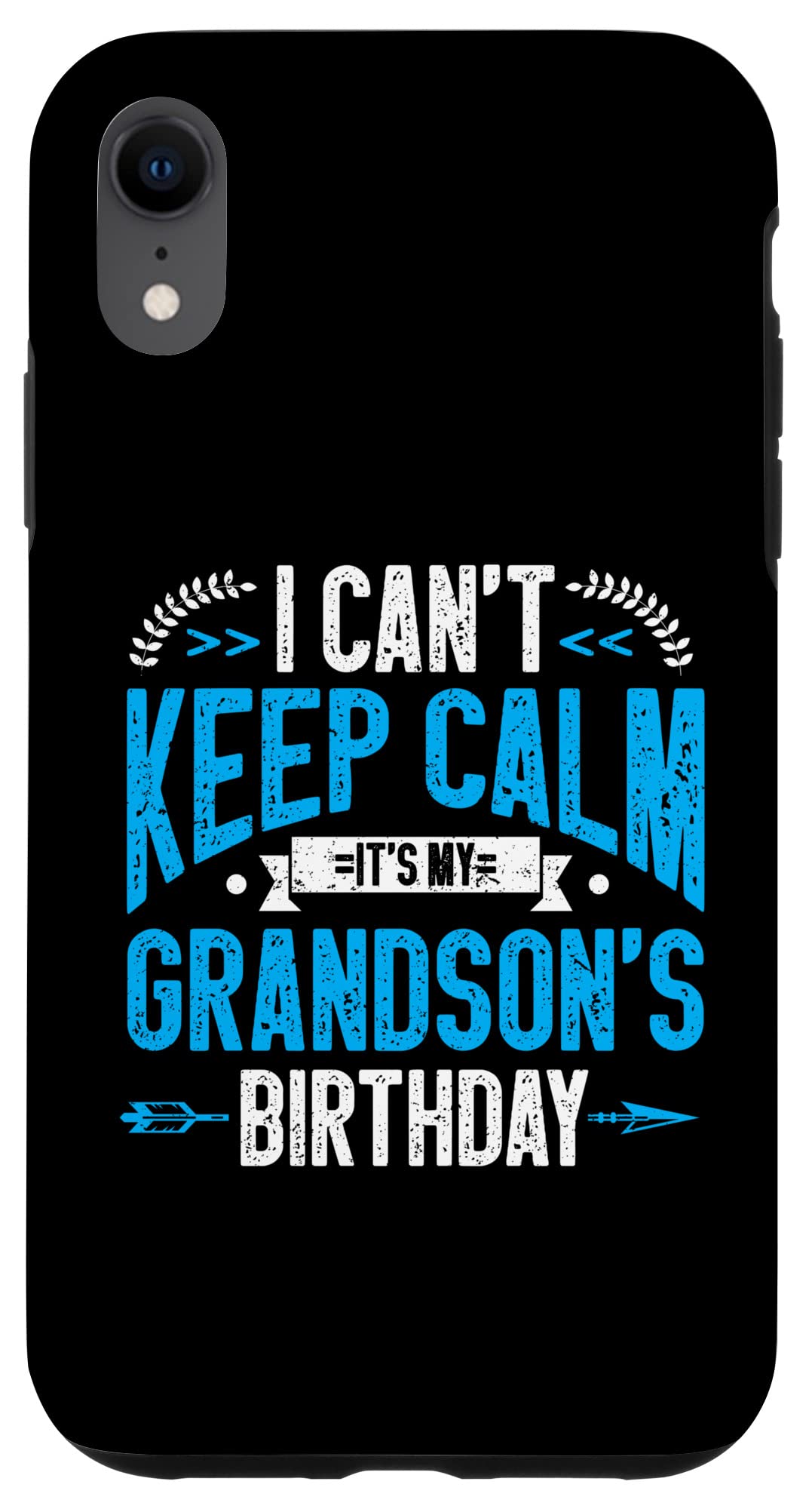iPhone XR マッチング I Cant Keep Calm Its My Grandsons Birthday スマホケース