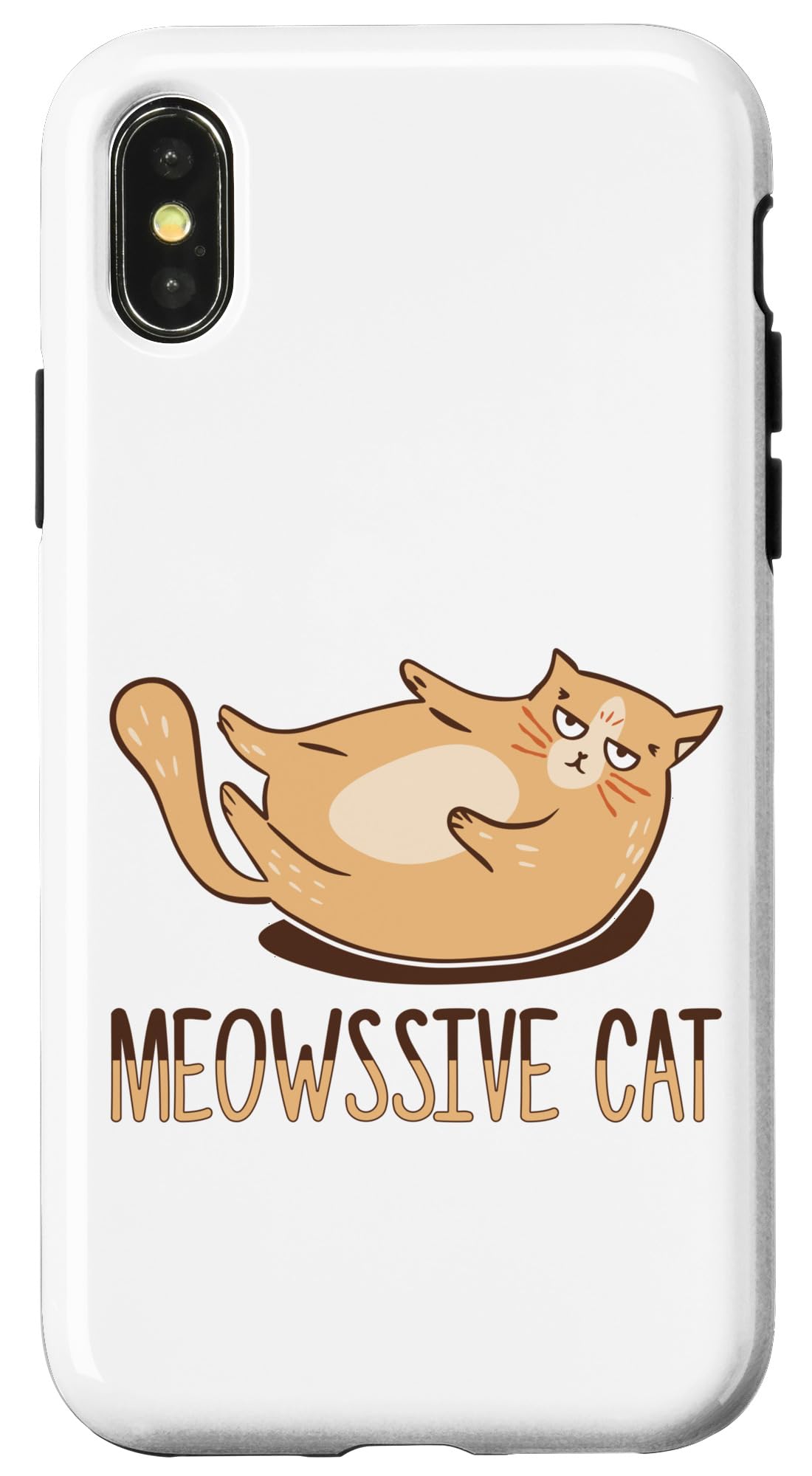 iPhone X/XS キティファット猫恋人ミーム子猫ニャーチョンク猫 スマホケース