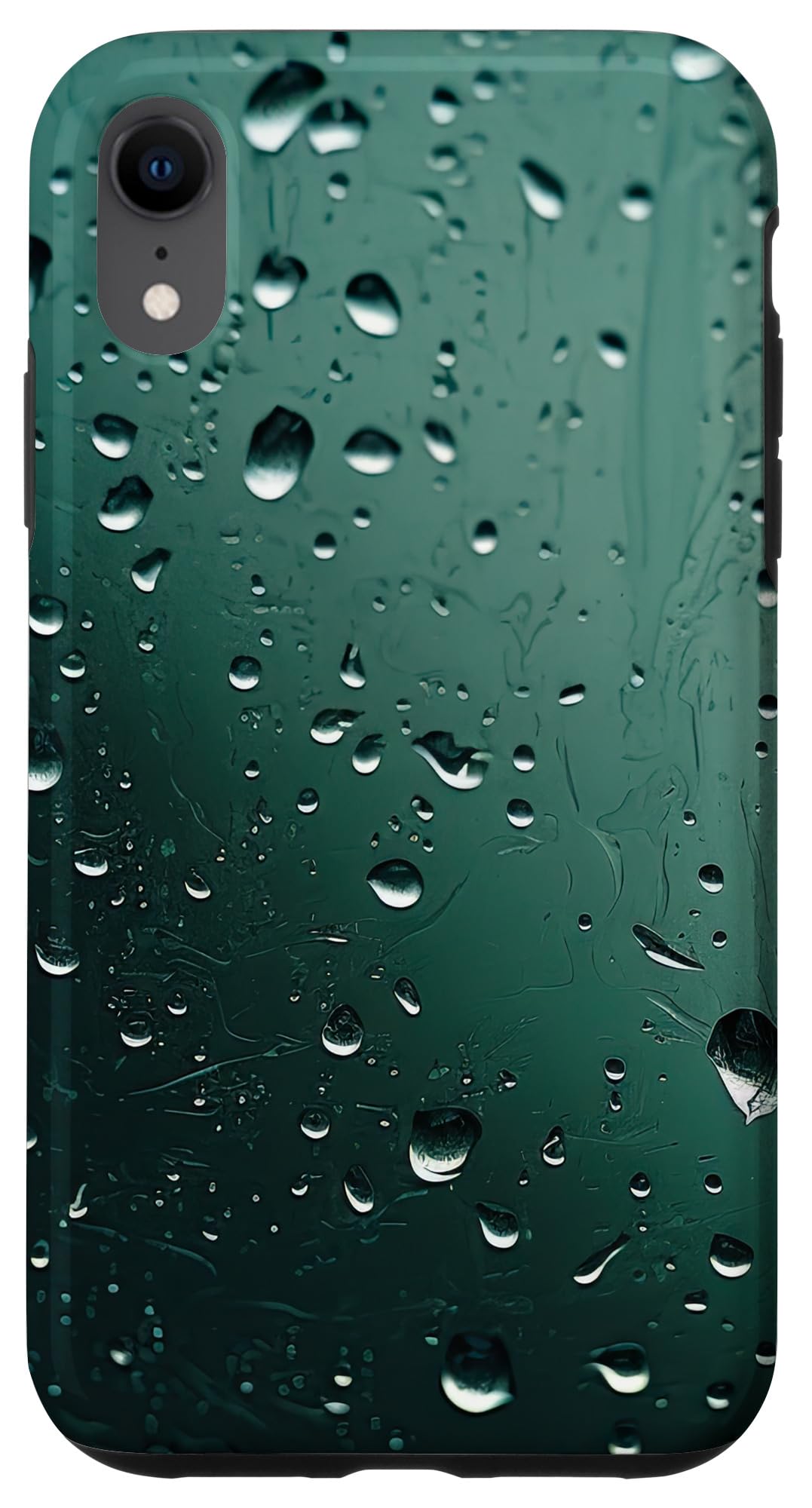 iPhone XR 雨粒 雨のボケ スマホケース