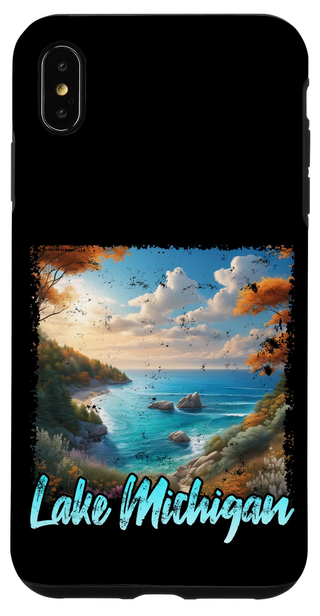 iPhone XS Max 美しいミシガン湖 スマホケース