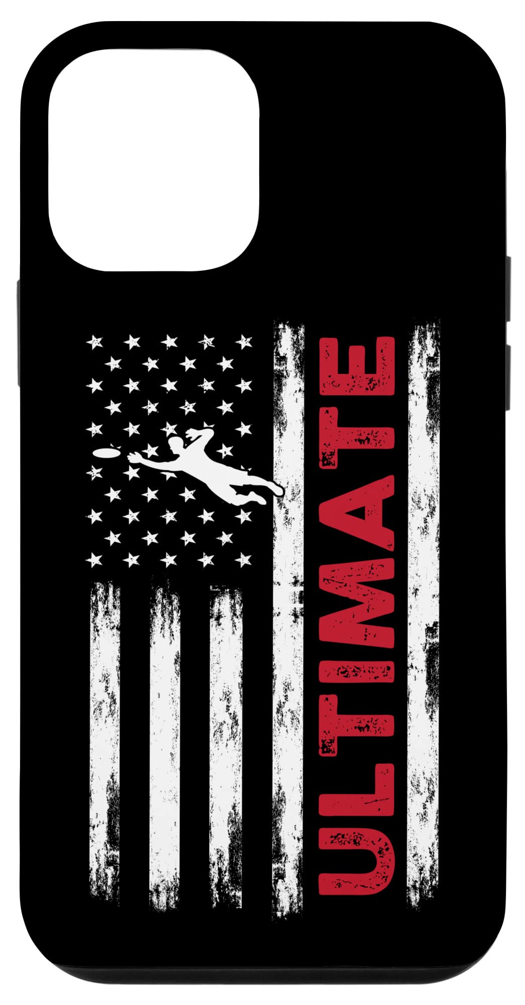 iPhone 12 mini American Ultimate Frisbee USAフラッグデザイン フライングディスク スマホケース