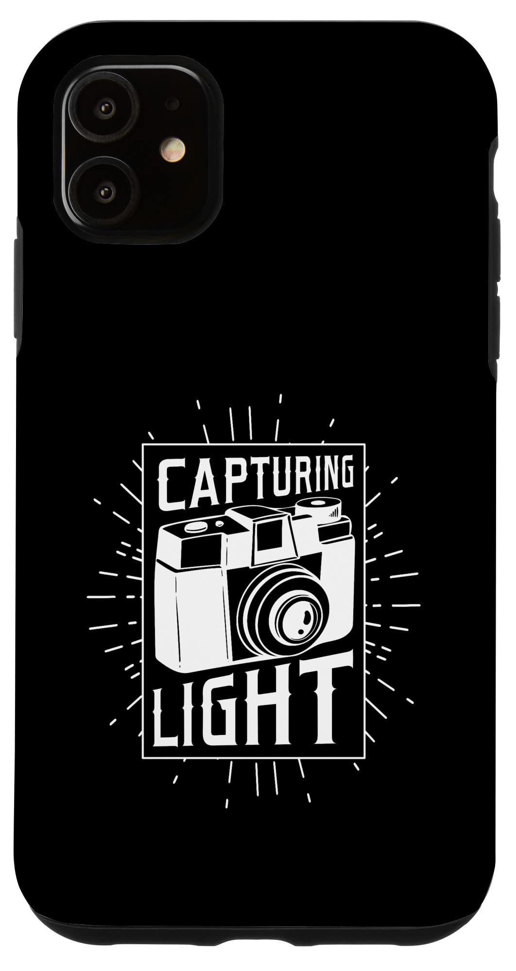 iPhone 11 撮影用ライト レトロ カメラ 写真 スマホケース