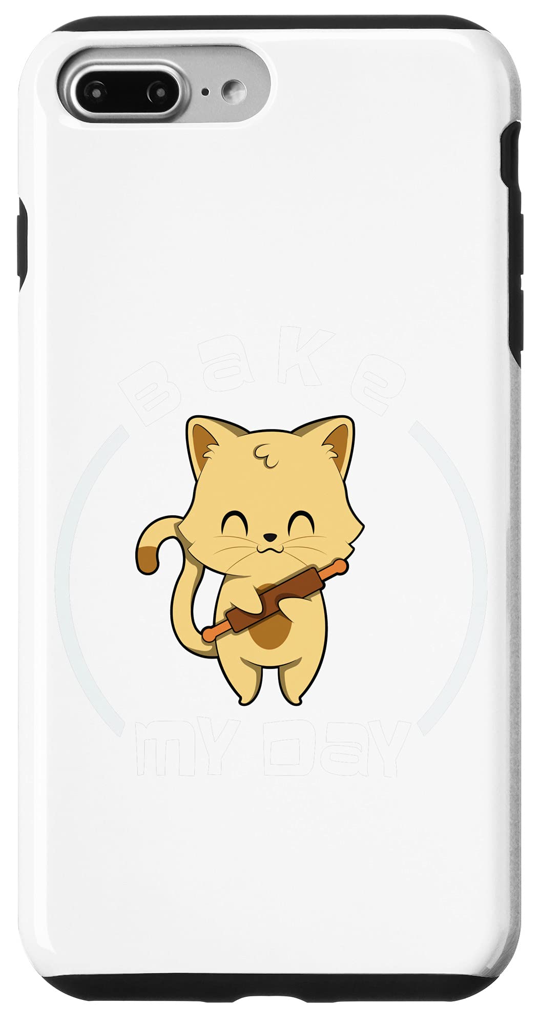 iPhone 7 Plus/8 Plus Bake My Day Cat カワイイ アニメ 日本語 スマホケース
