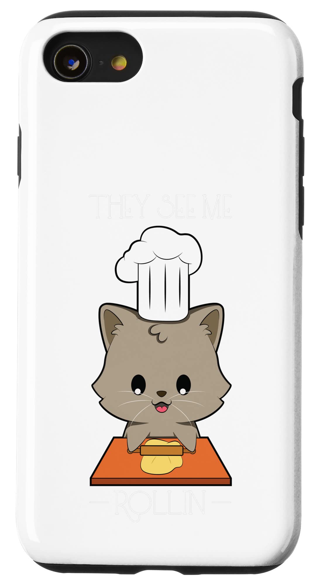 iPhone SE (2020) / 7 / 8 Cooking Cat They See Me Rollin ベーキングベイカー スマホケース