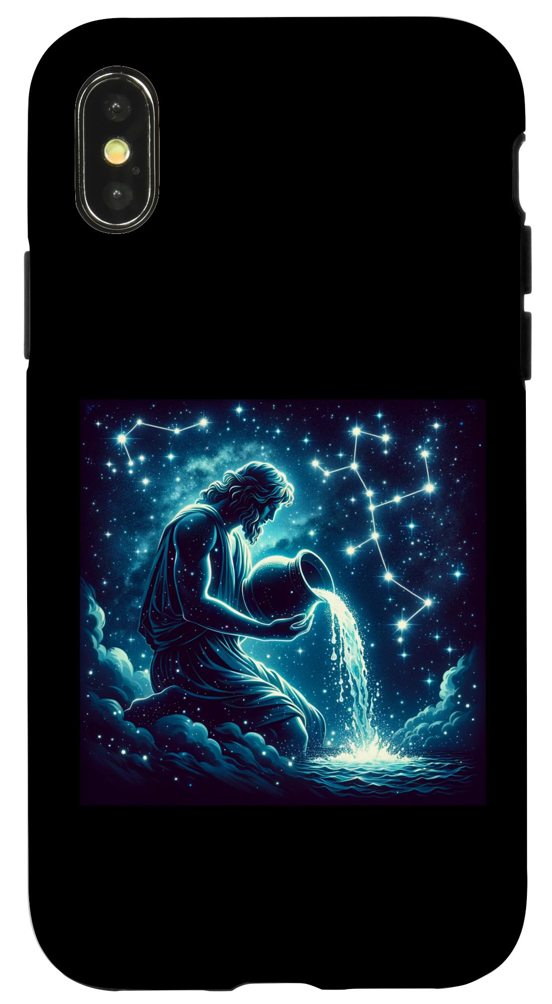 iPhone X/XS みずがめ座 星座 Tシャツ 星座 星座 シャツ スマホケース