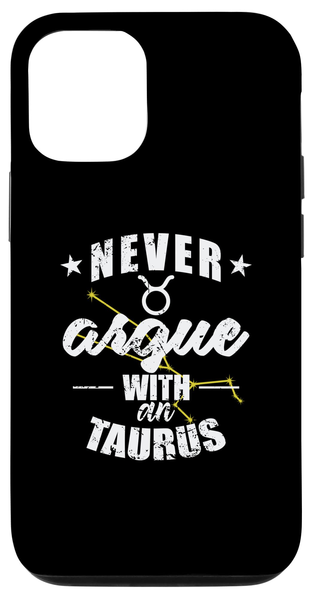 iPhone 12/12 Pro 星座 Never argue with an Taurus スマホケース