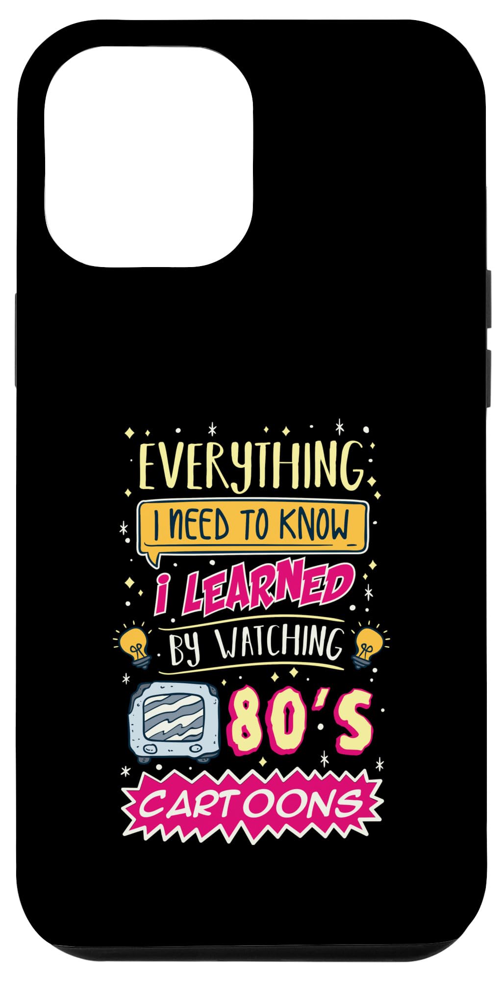 iPhone 15 Pro Max 漫画レトロ80年代ヴィンテージ80年代ノスタルジア 90年代テレビ番組 スマホケース
