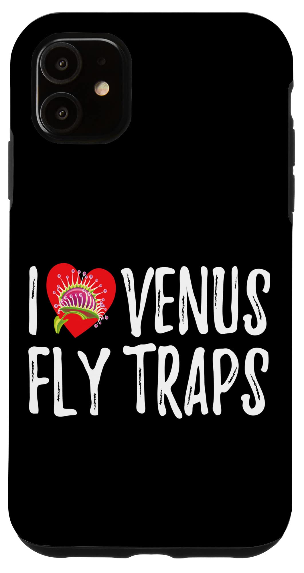 iPhone 11 食虫植物 I Love Venus Flytrap 植物学 スマホケース