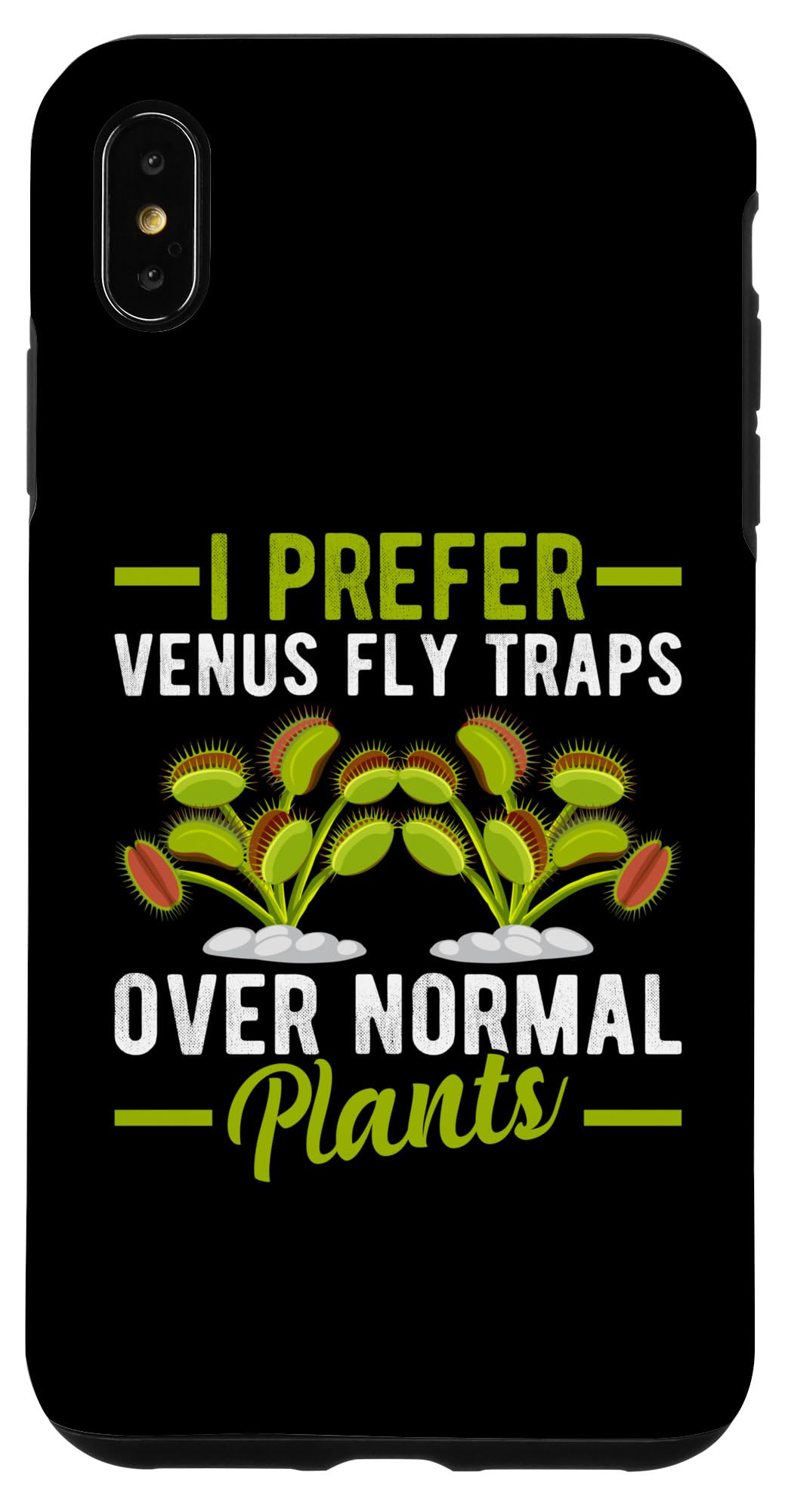 iPhone XS Max Venus Fly Trao フード テラリウム 種 植物 生きているビーナスフライ スマホケース