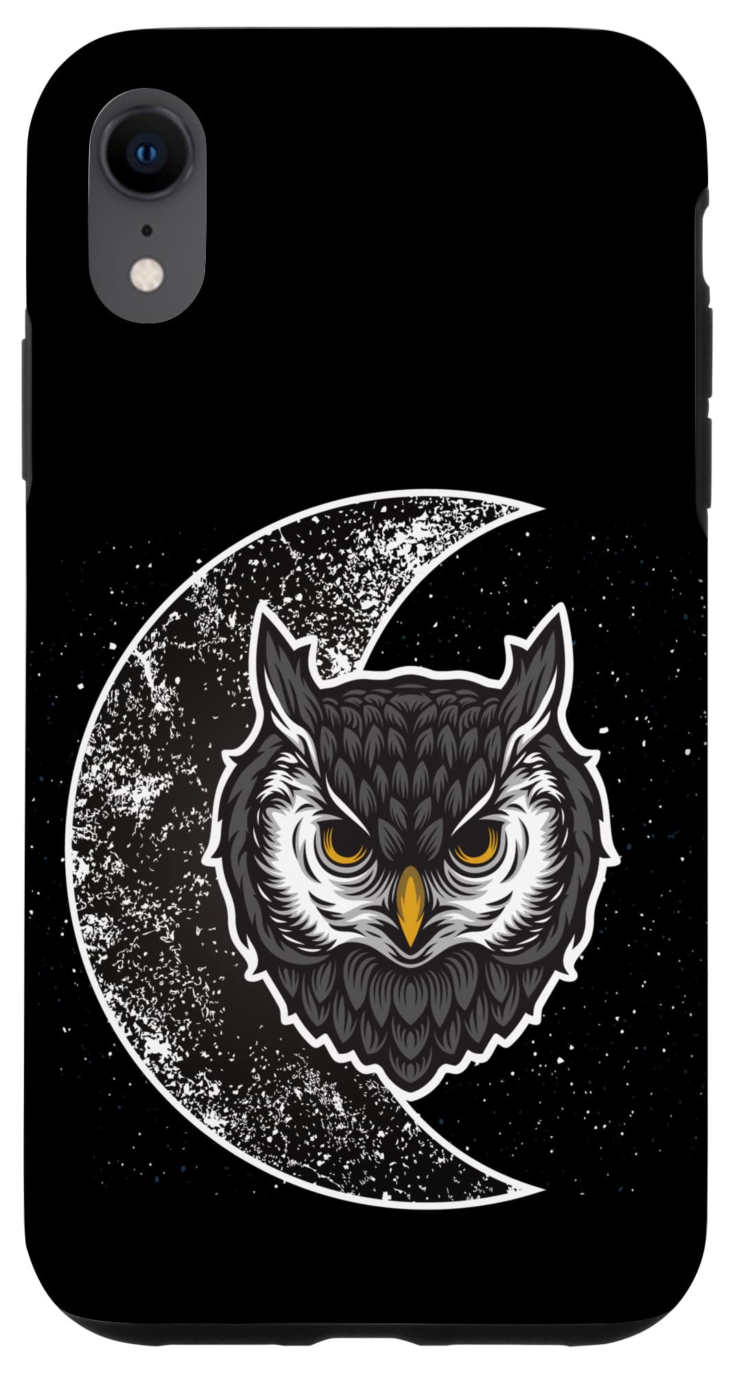 iPhone XR フクロウ 月 I フクロウ 鳥 観測機 鳥 天文 子供 スマホケース