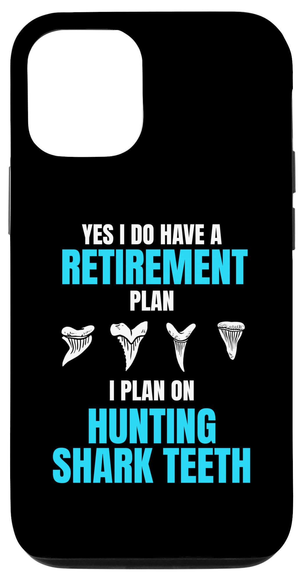 iPhone 14 Pro Funny Retired Shark Tooth Hunter 退職プランアパレル スマホケース