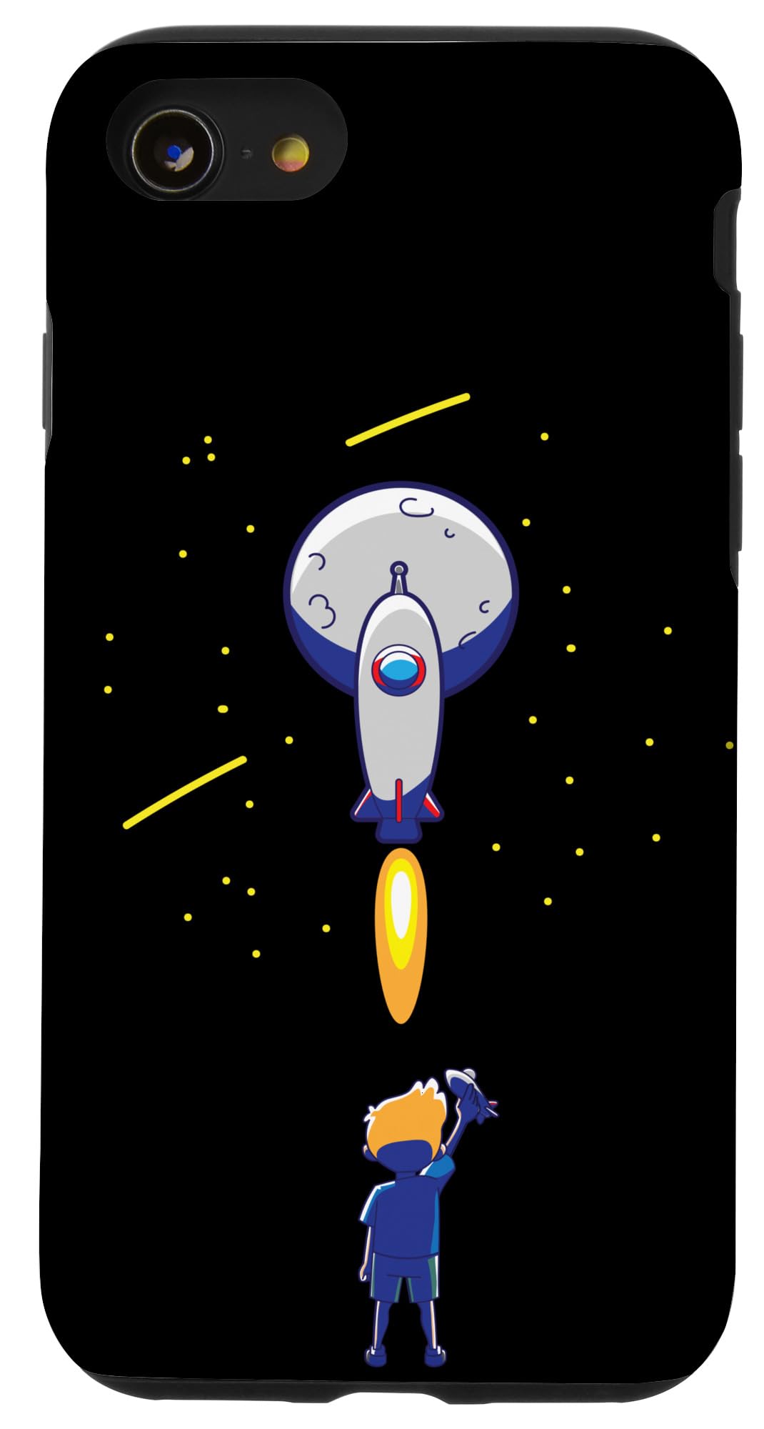 iPhone SE (2020) / 7 / 8 宇宙船 宇宙飛行士 宇宙空間 Sfロケット キッズ スマホケース