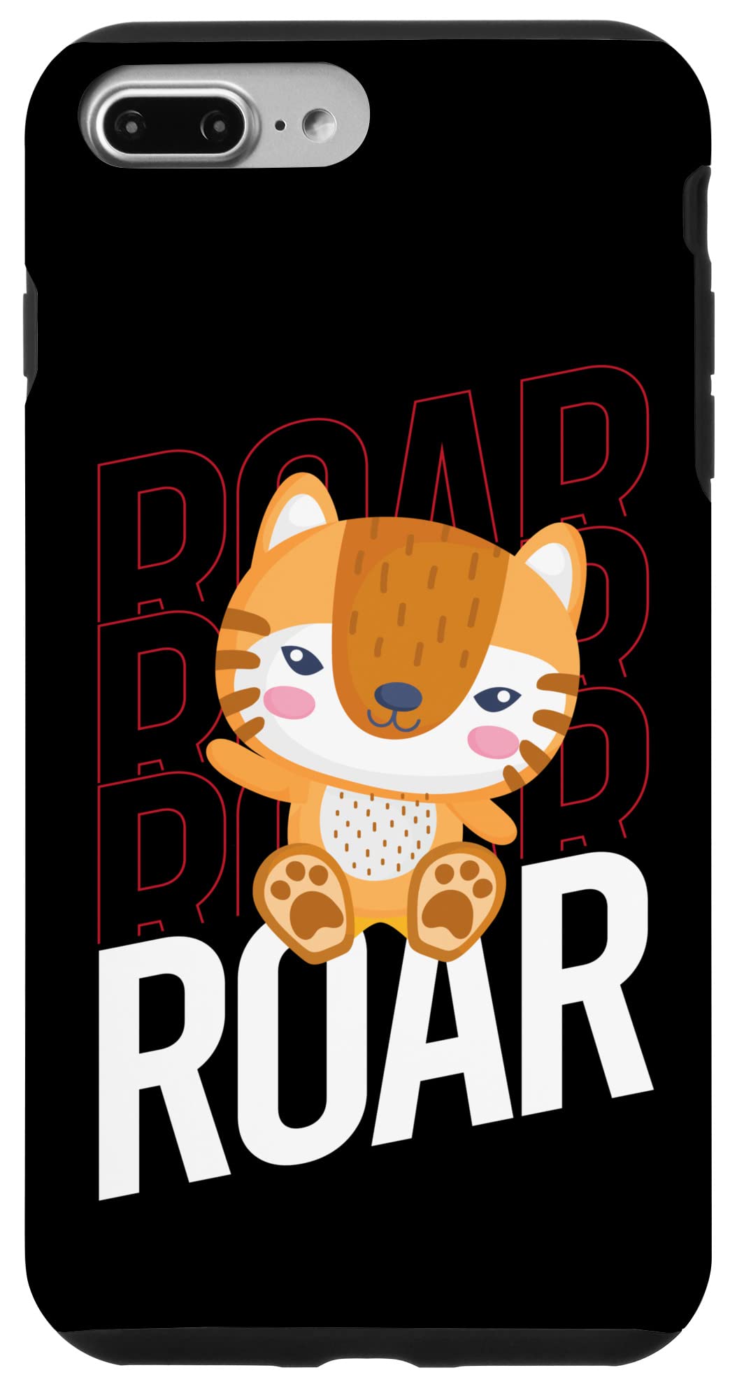 iPhone 7 Plus/8 Plus 虎の咆哮私は大きな猫の捕食者虎猫の動物愛好家の子供たち スマホケース